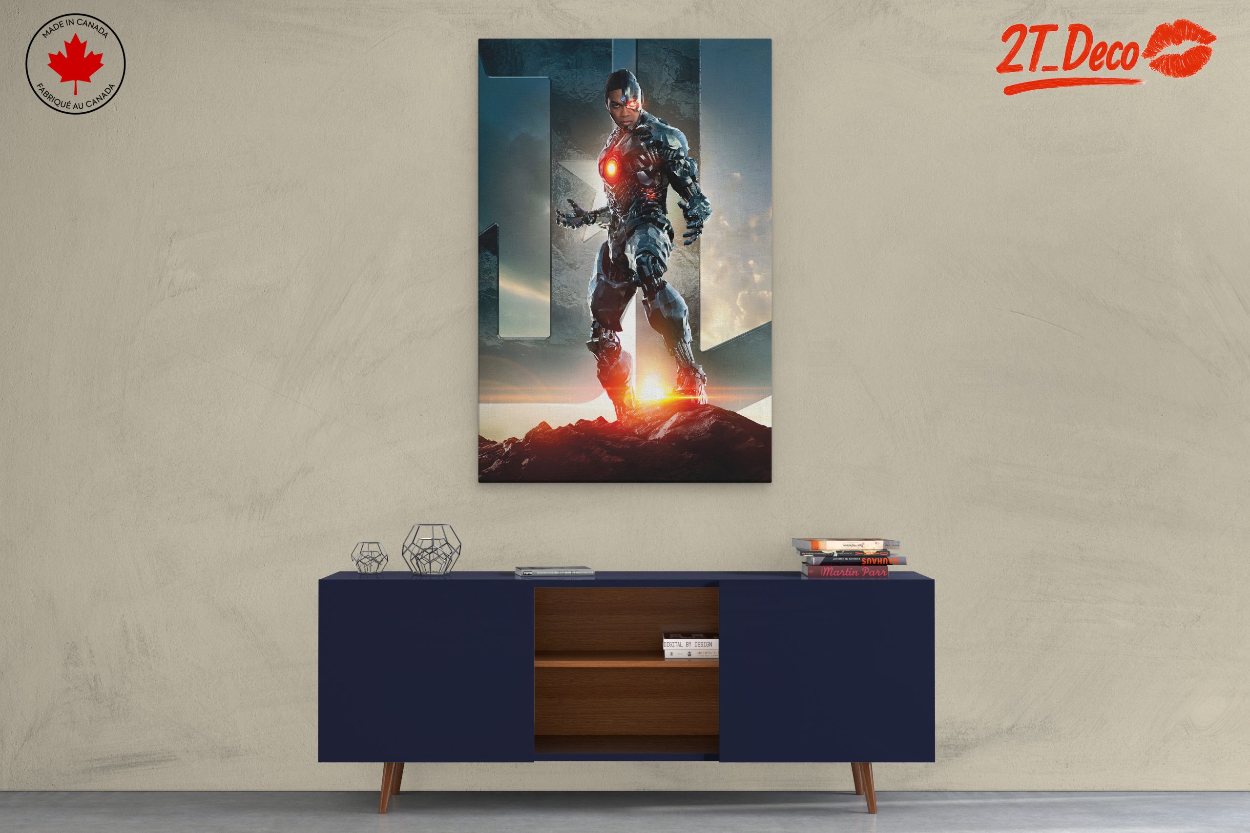 Cyborg from DC Comics in Dynamic Pose - Image 3
