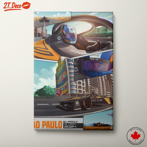 São Paulo E-Prix 2024 Formula 1 Artwork