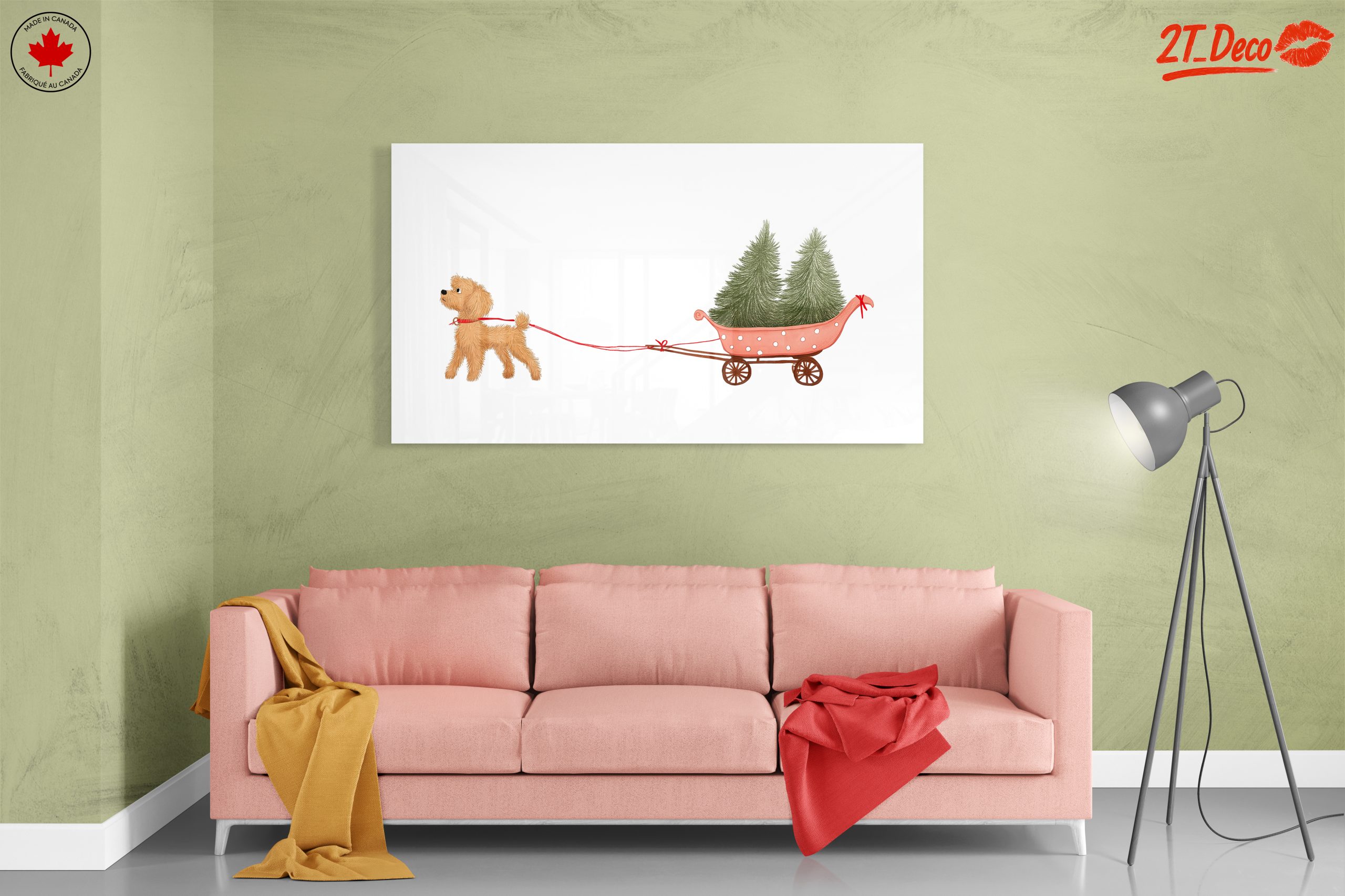 Playful Dog Pulling Christmas Trees - Image 7