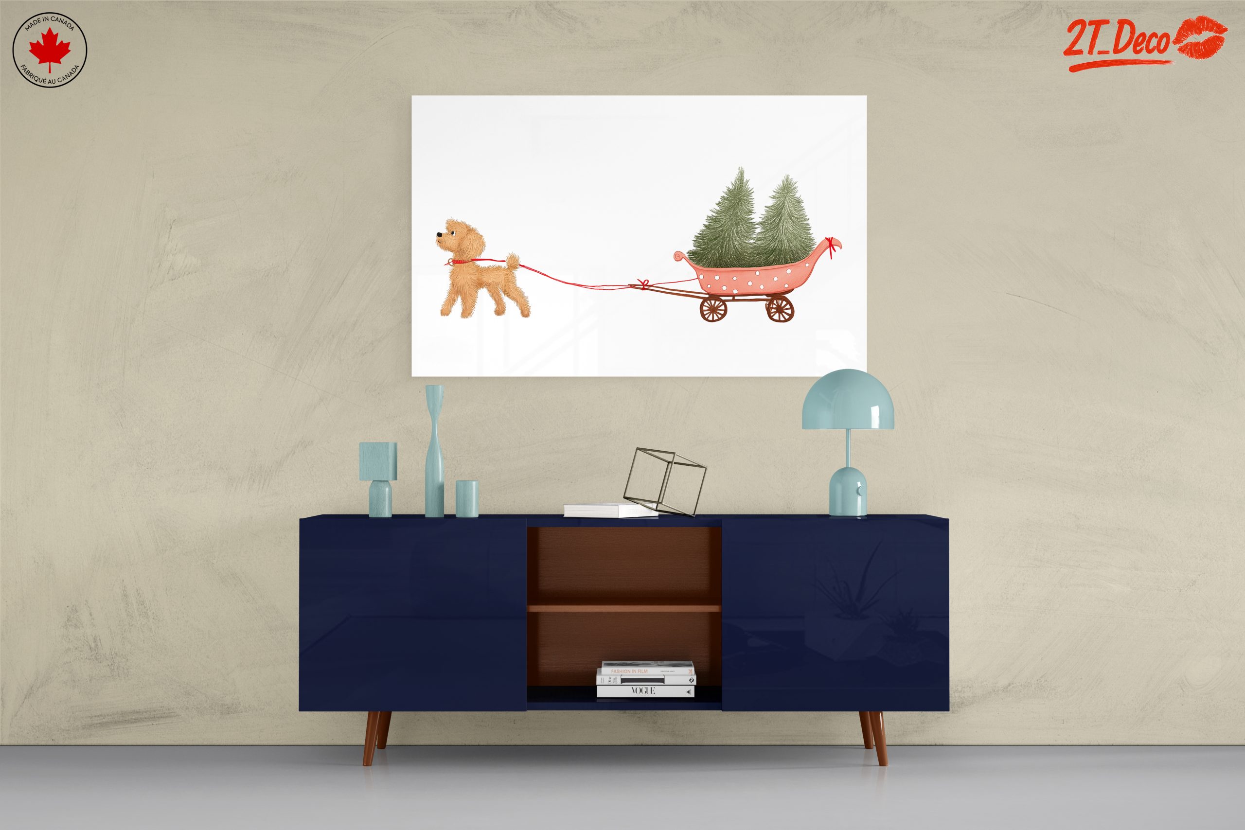 Playful Dog Pulling Christmas Trees - Image 8