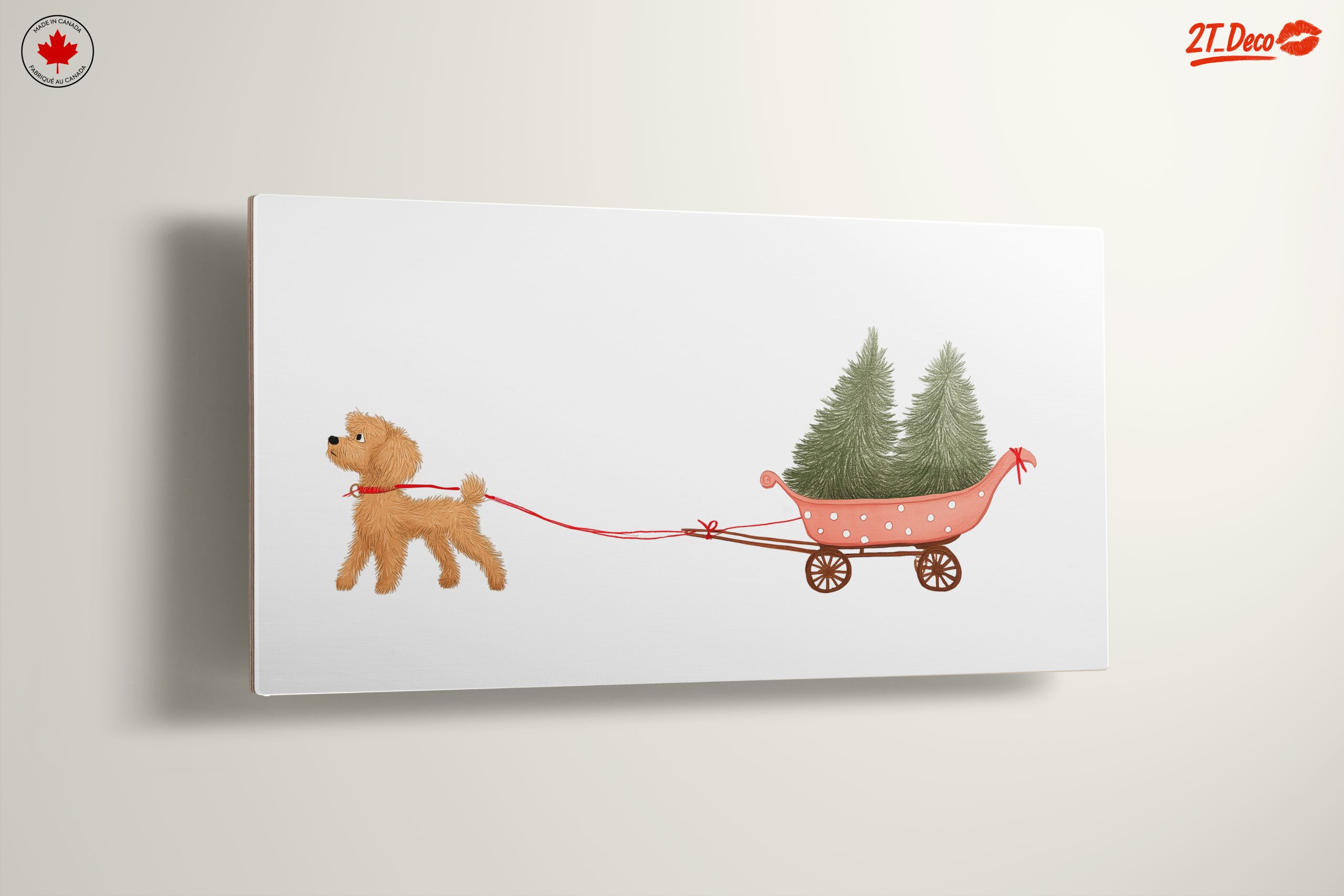 Playful Dog Pulling Christmas Trees - Image 13