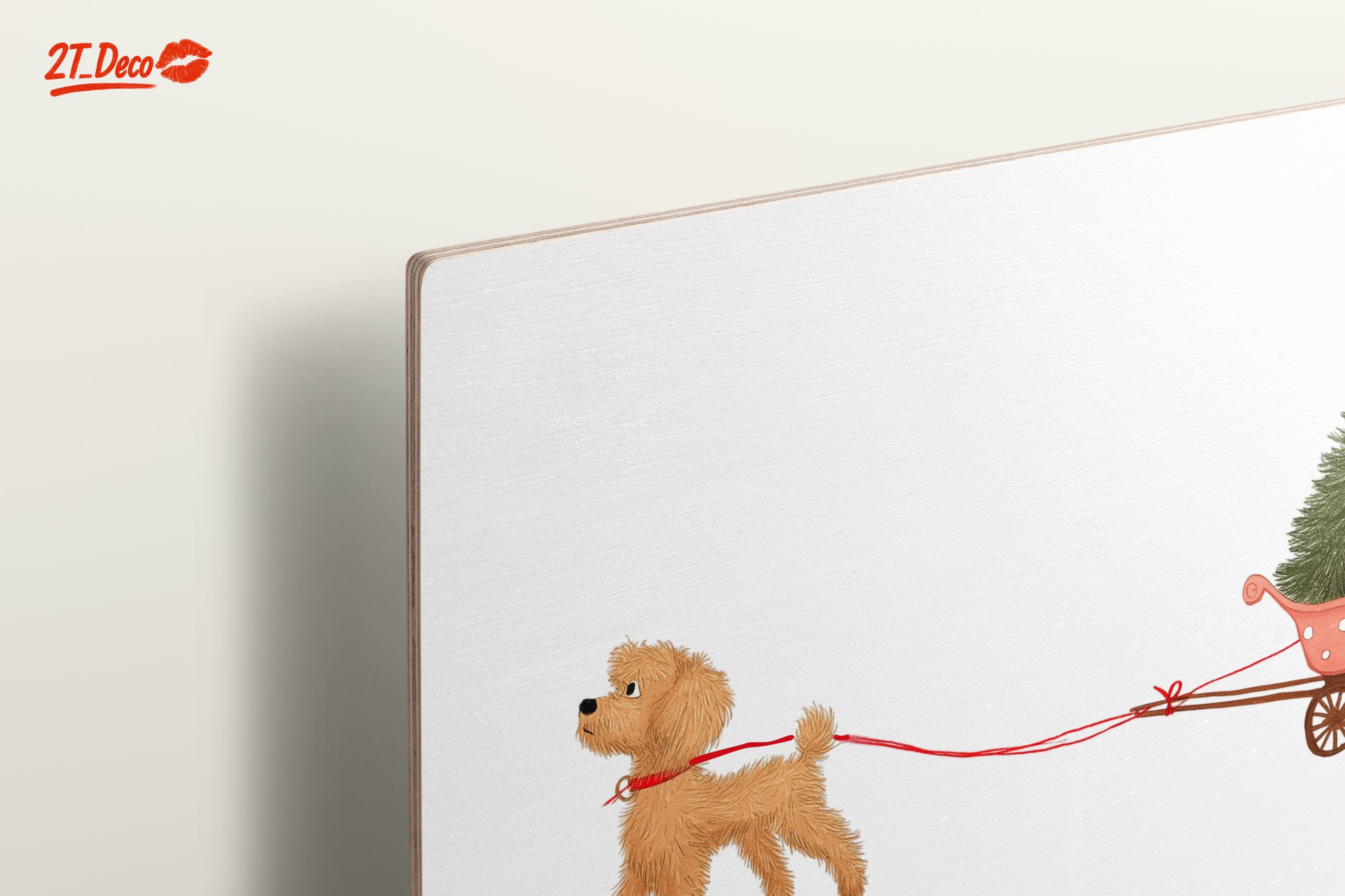 Playful Dog Pulling Christmas Trees - Image 15