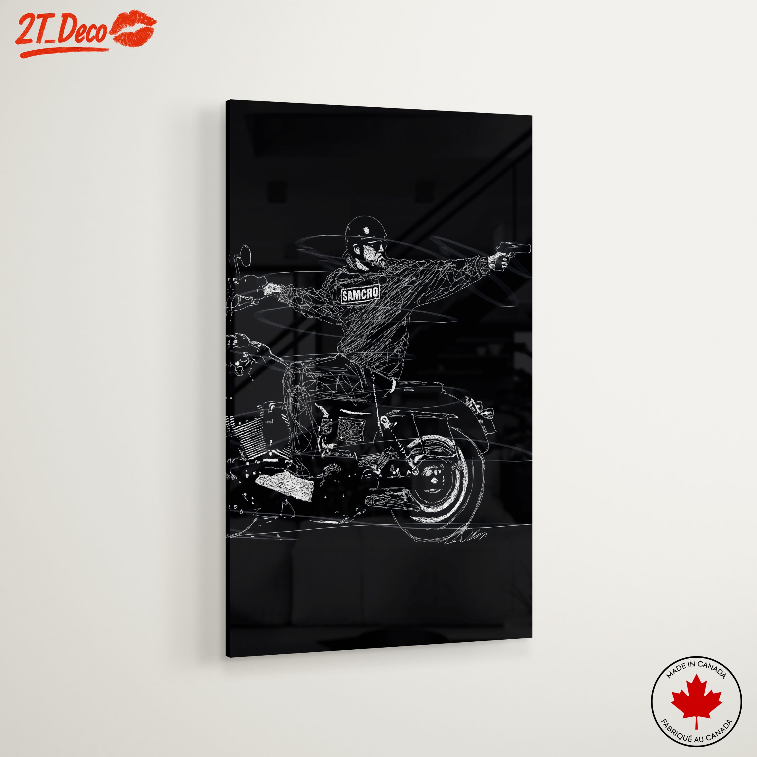 Dynamic Motorcycle Action Art - Image 6