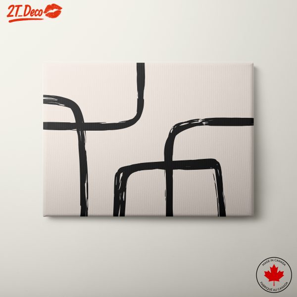 Minimalistic Abstract Art with Bold Lines