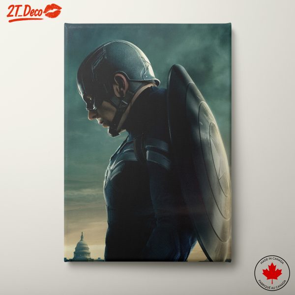 Epic Captain America Artwork with Shield