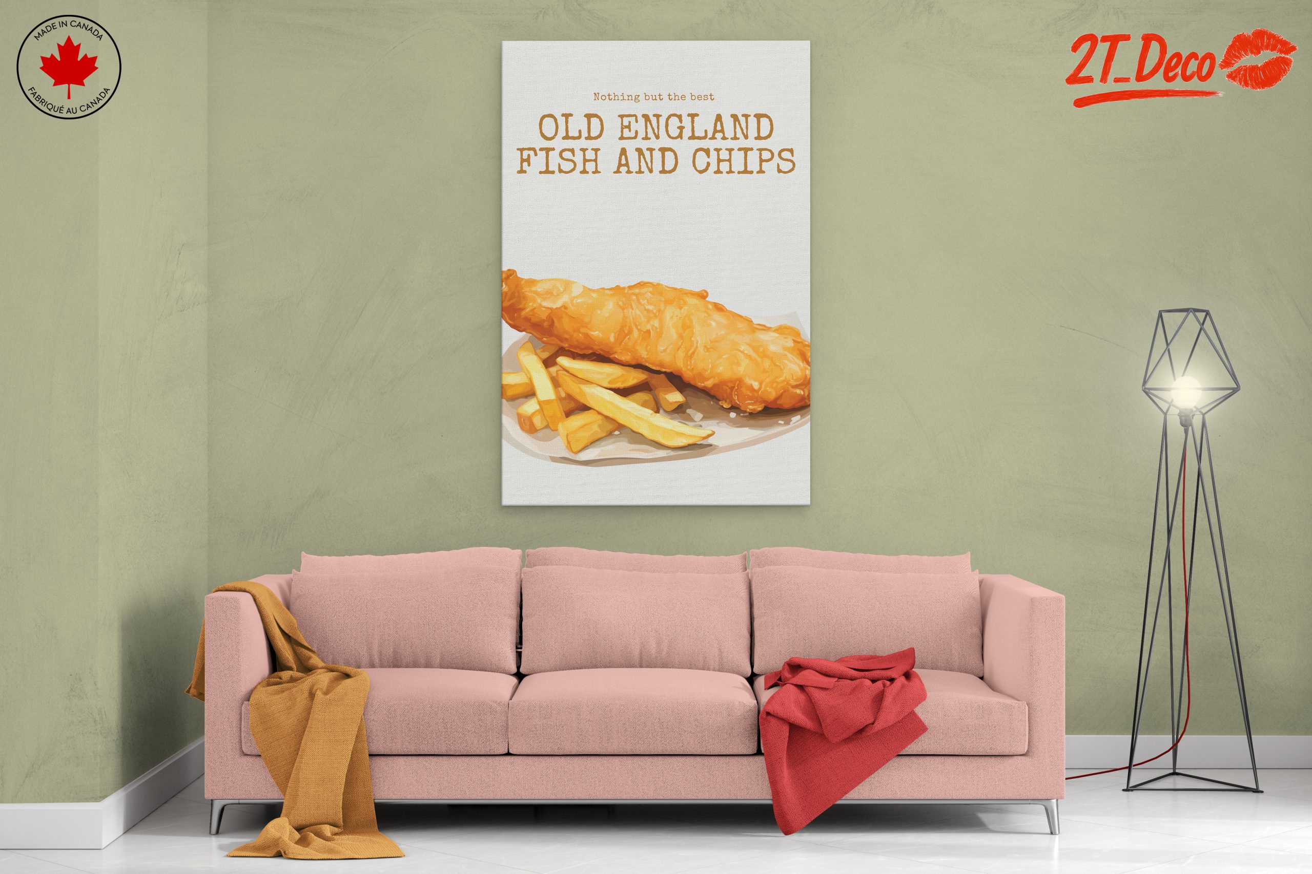 Stylized Fish and Chips Artwork - Image 2