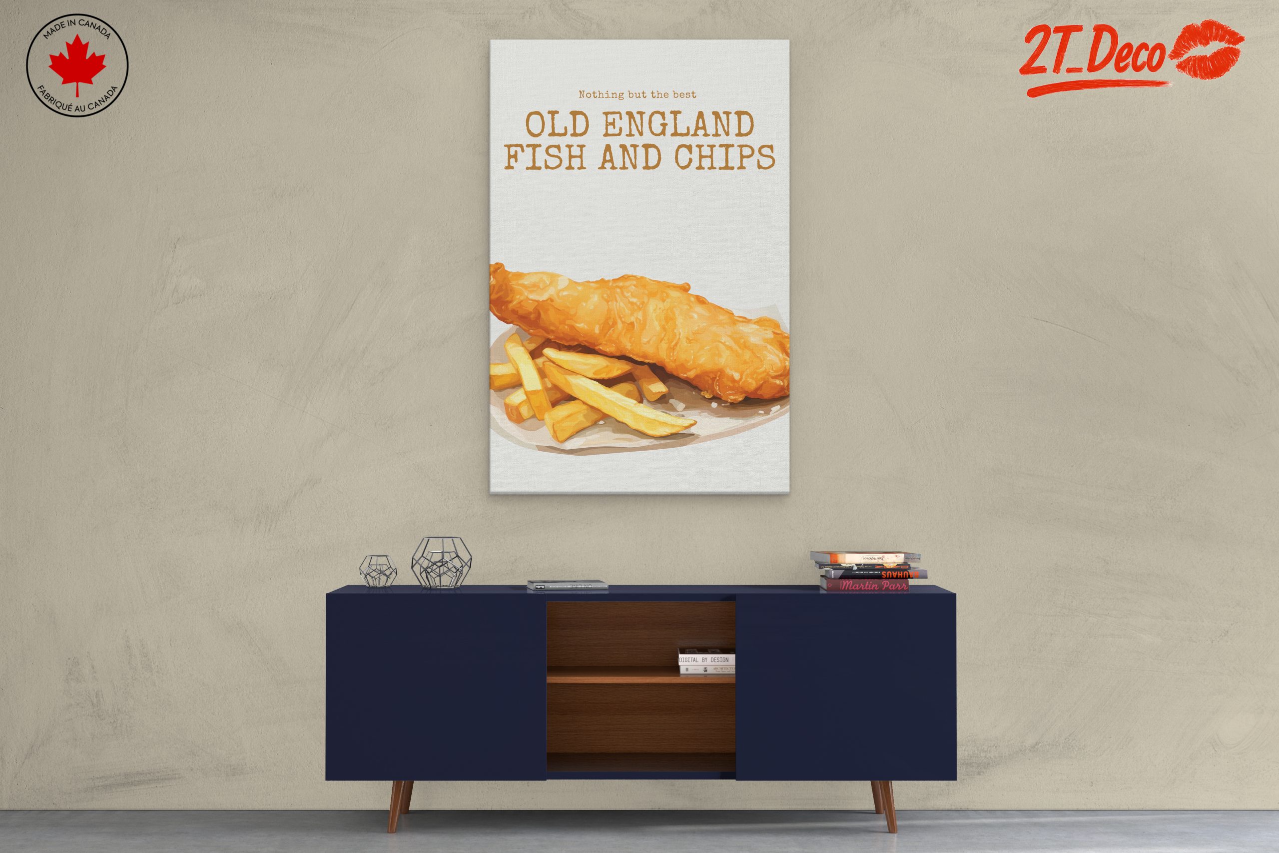 Stylized Fish and Chips Artwork - Image 3