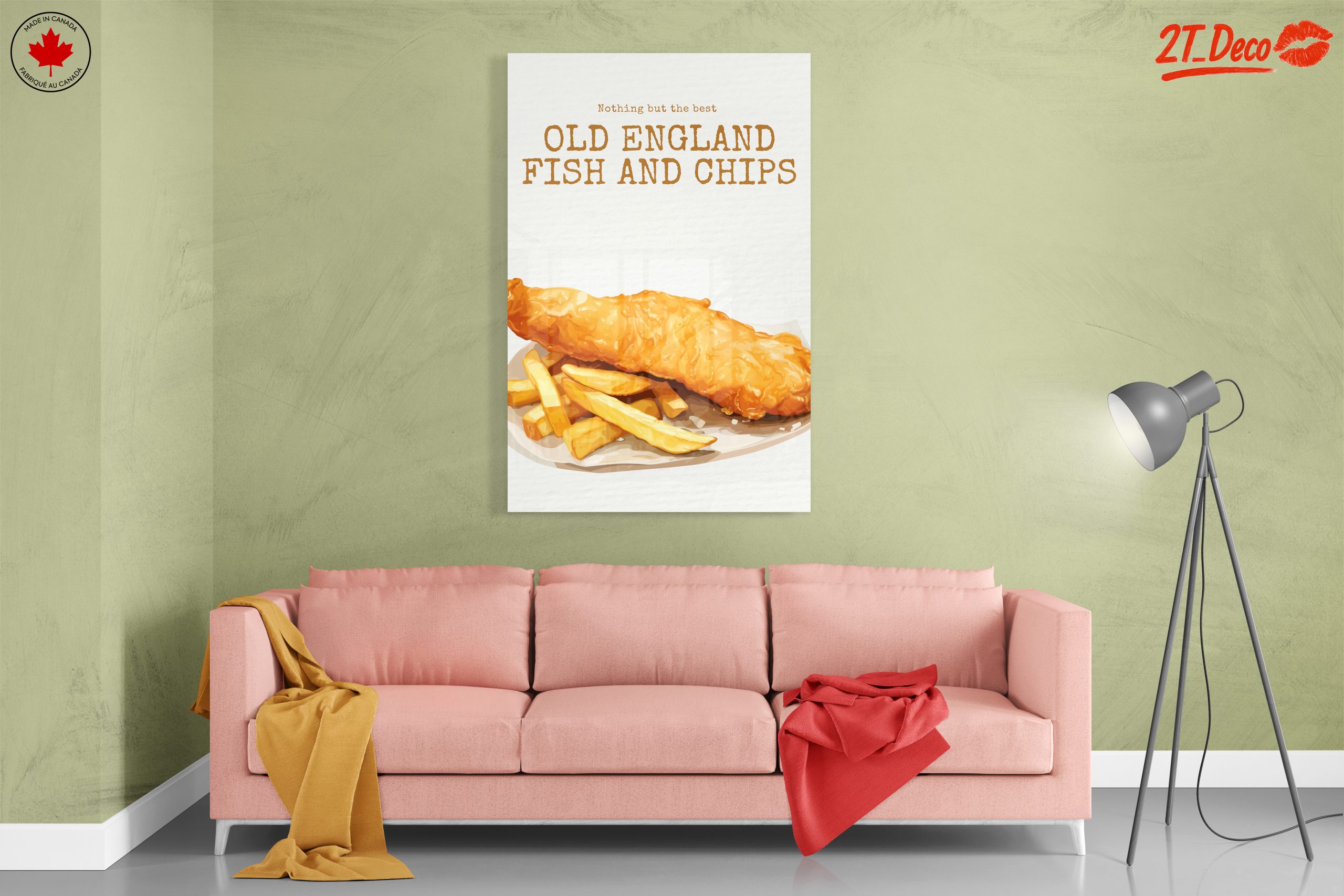 Stylized Fish and Chips Artwork - Image 7