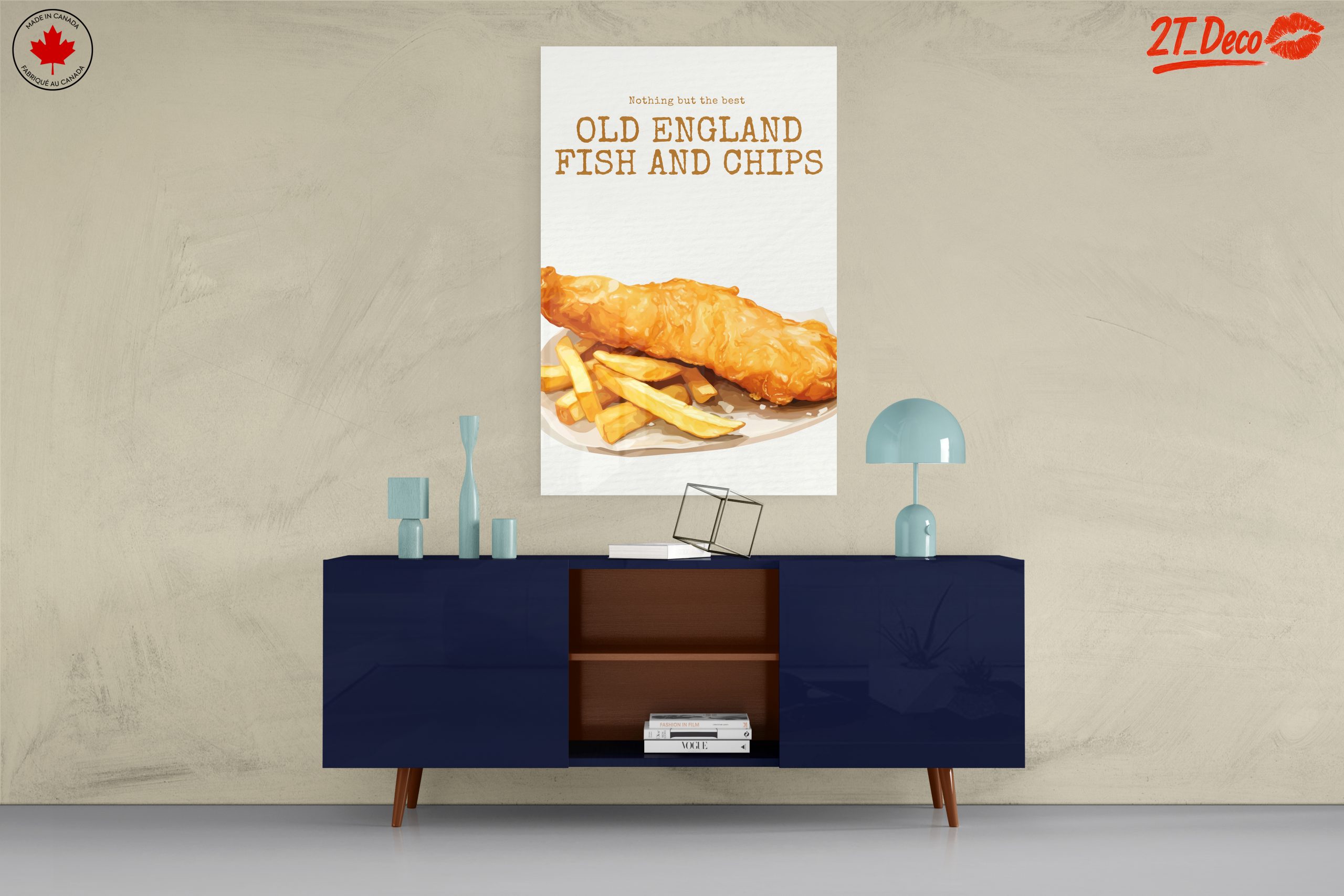 Stylized Fish and Chips Artwork - Image 8