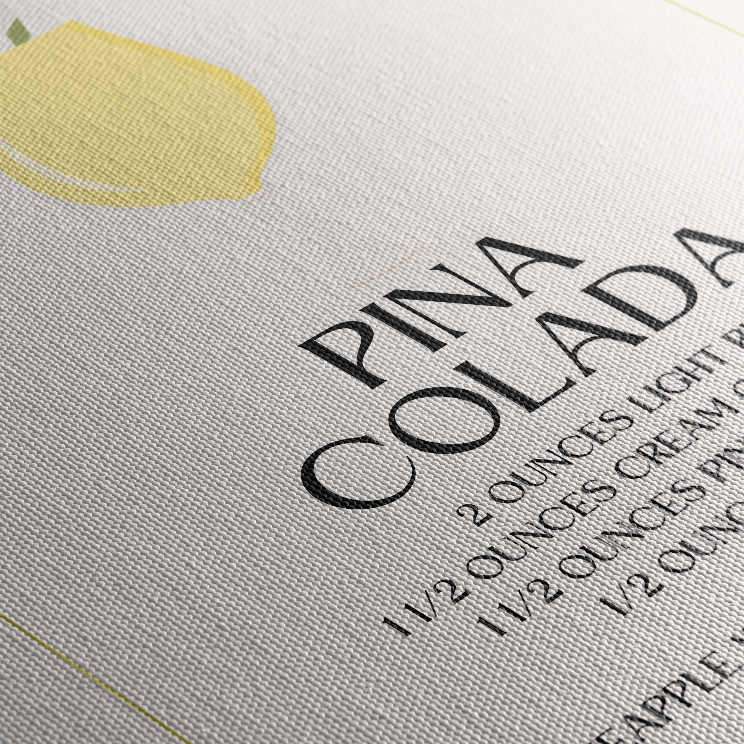 Pina Colada Cocktail Recipe Artwork - Image 5