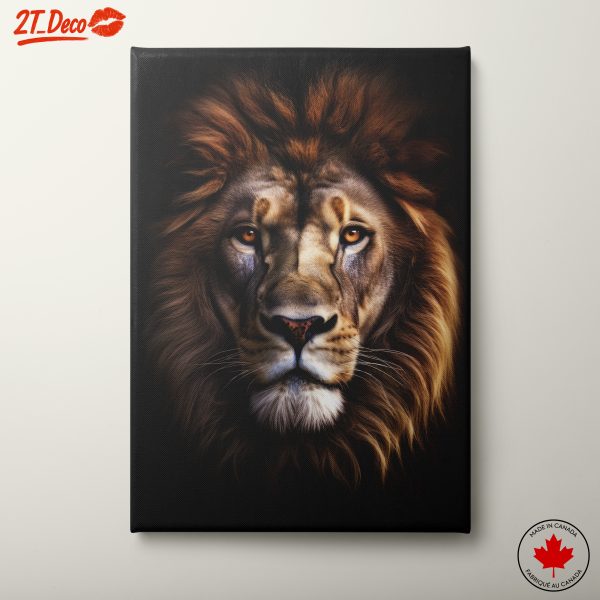 Majestic Lion Close-Up Art