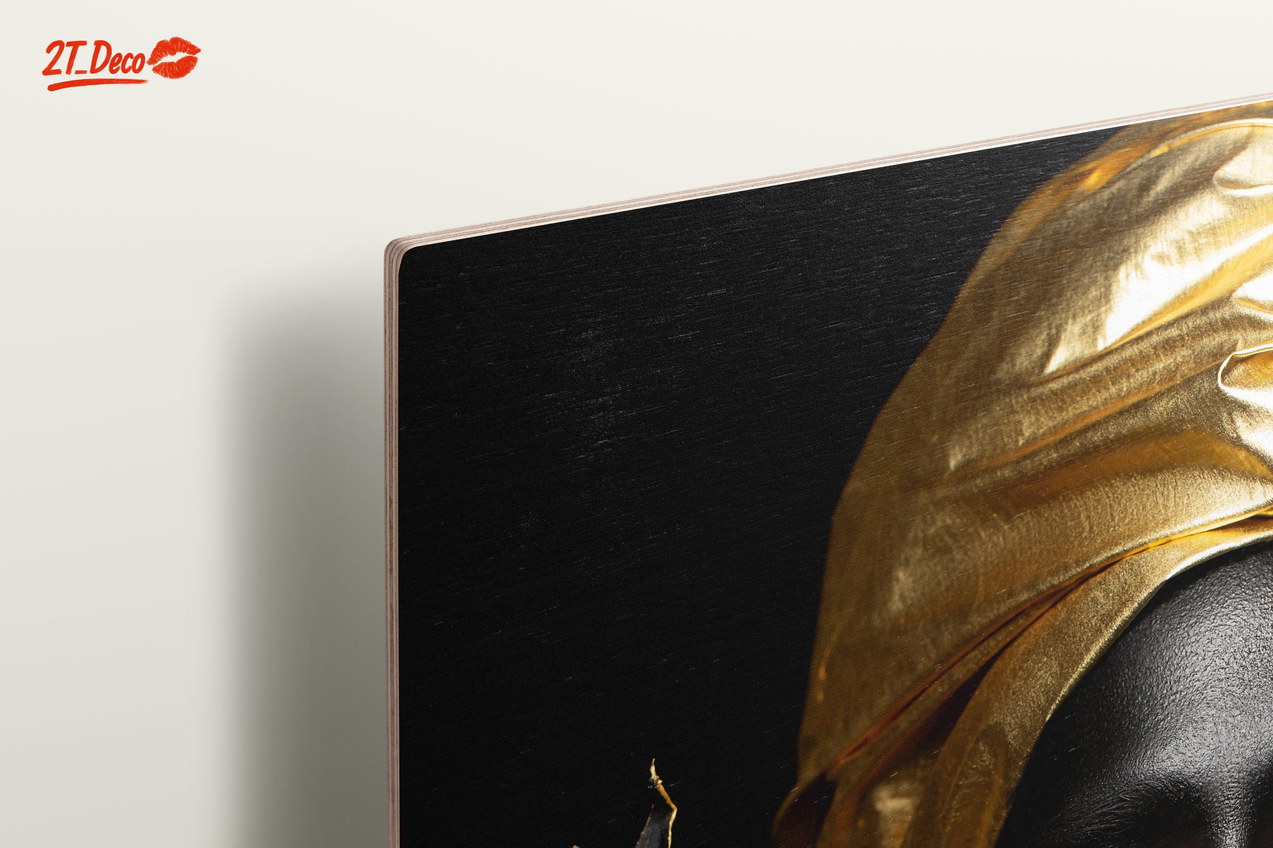 Striking Afro Art with Gold Accents 5 - Image 15
