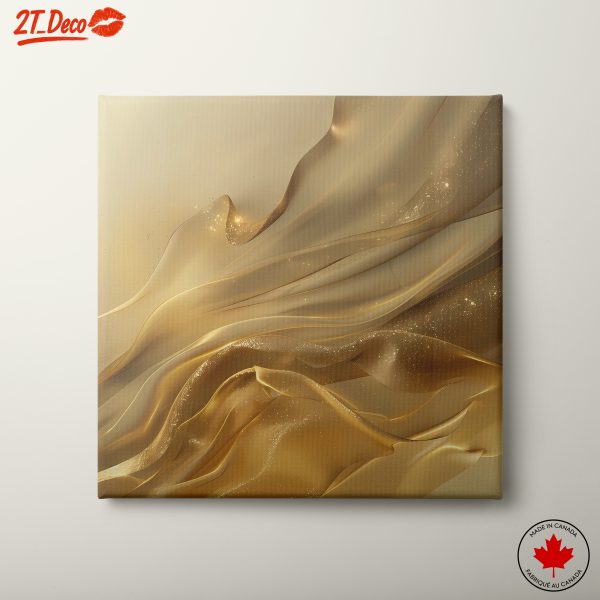 Elegant Gold Abstract Art for Modern Spaces