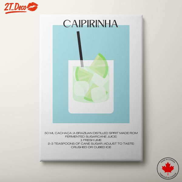 Caipirinha Cocktail Recipe Art