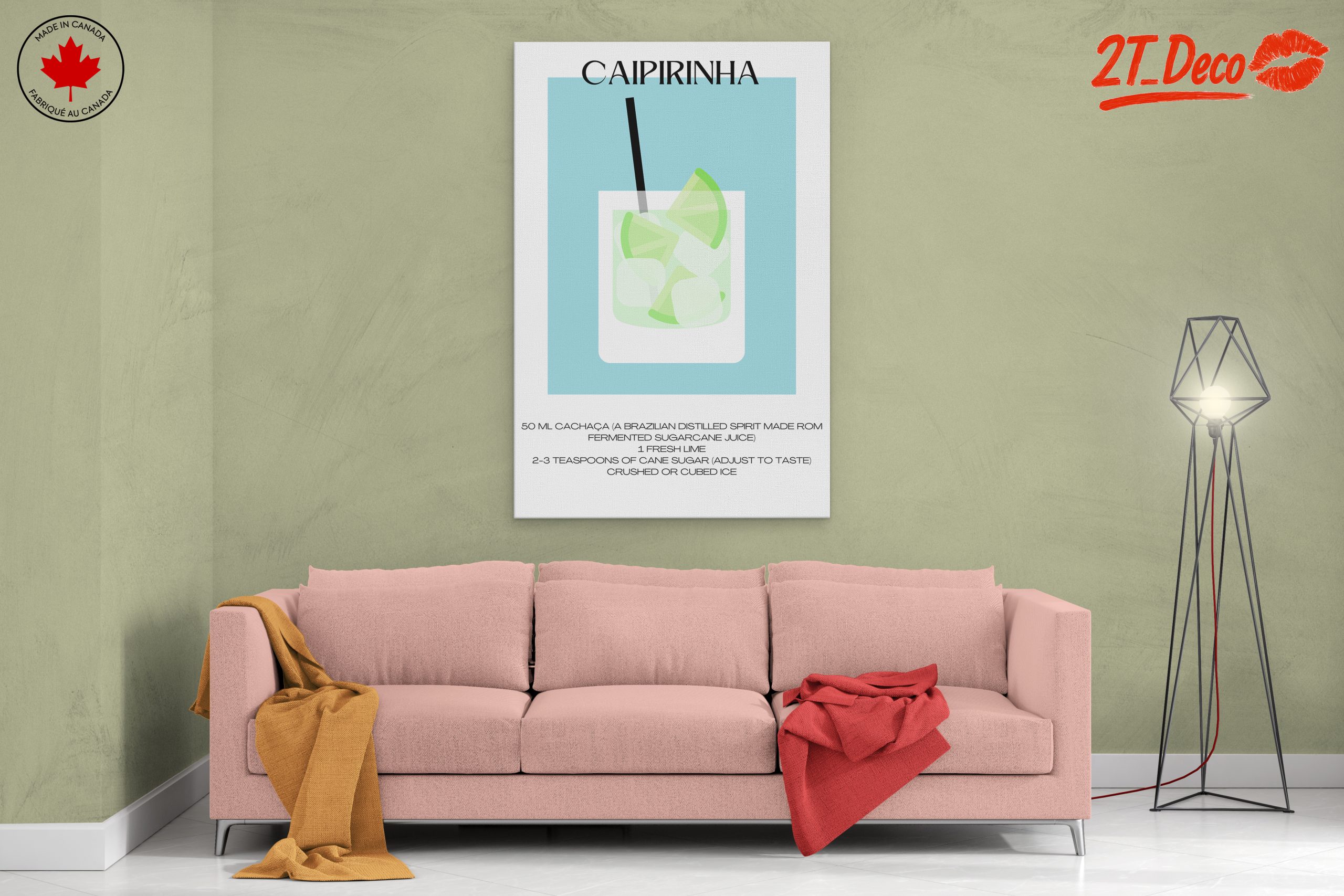Caipirinha Cocktail Recipe Art - Image 2