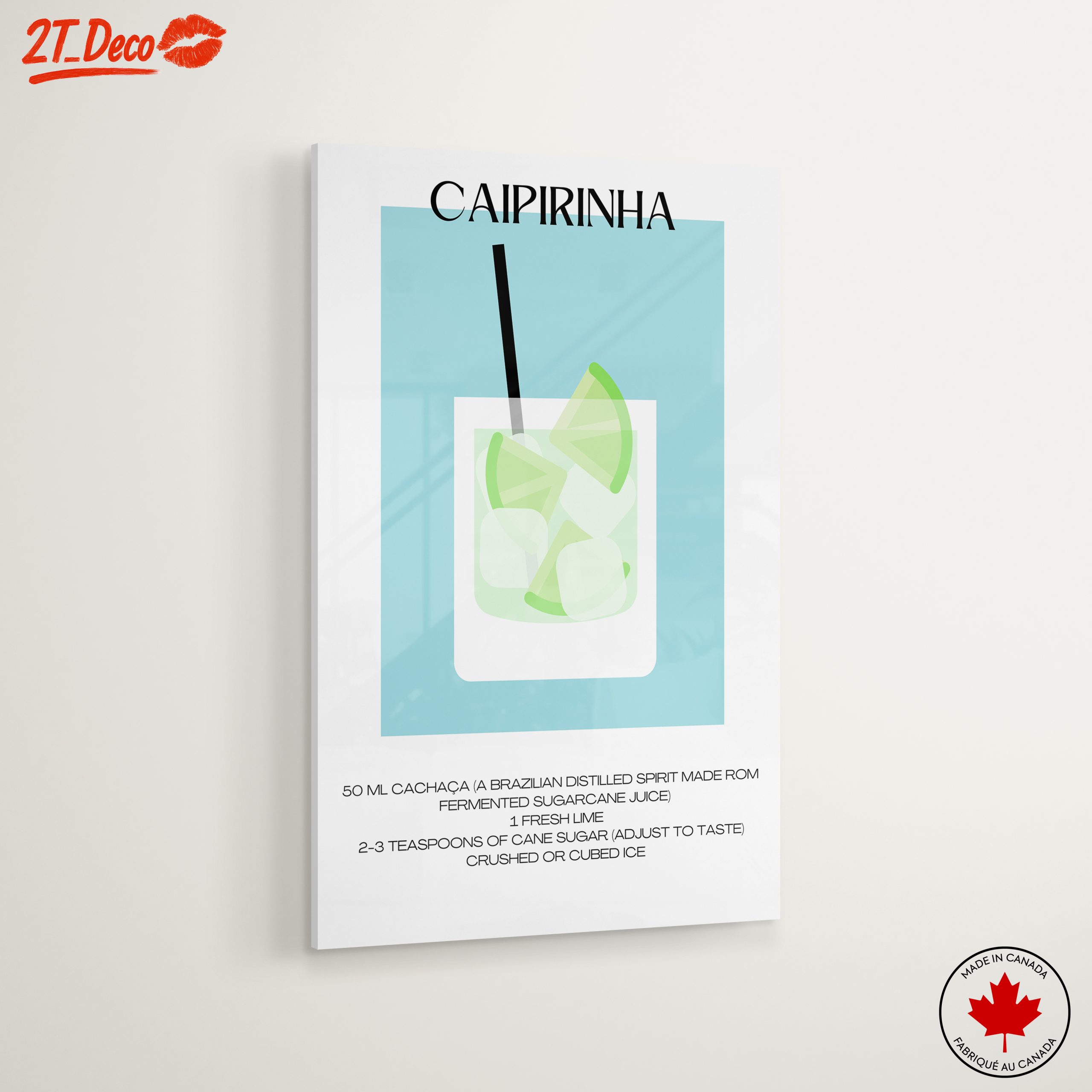 Caipirinha Cocktail Recipe Art - Image 6