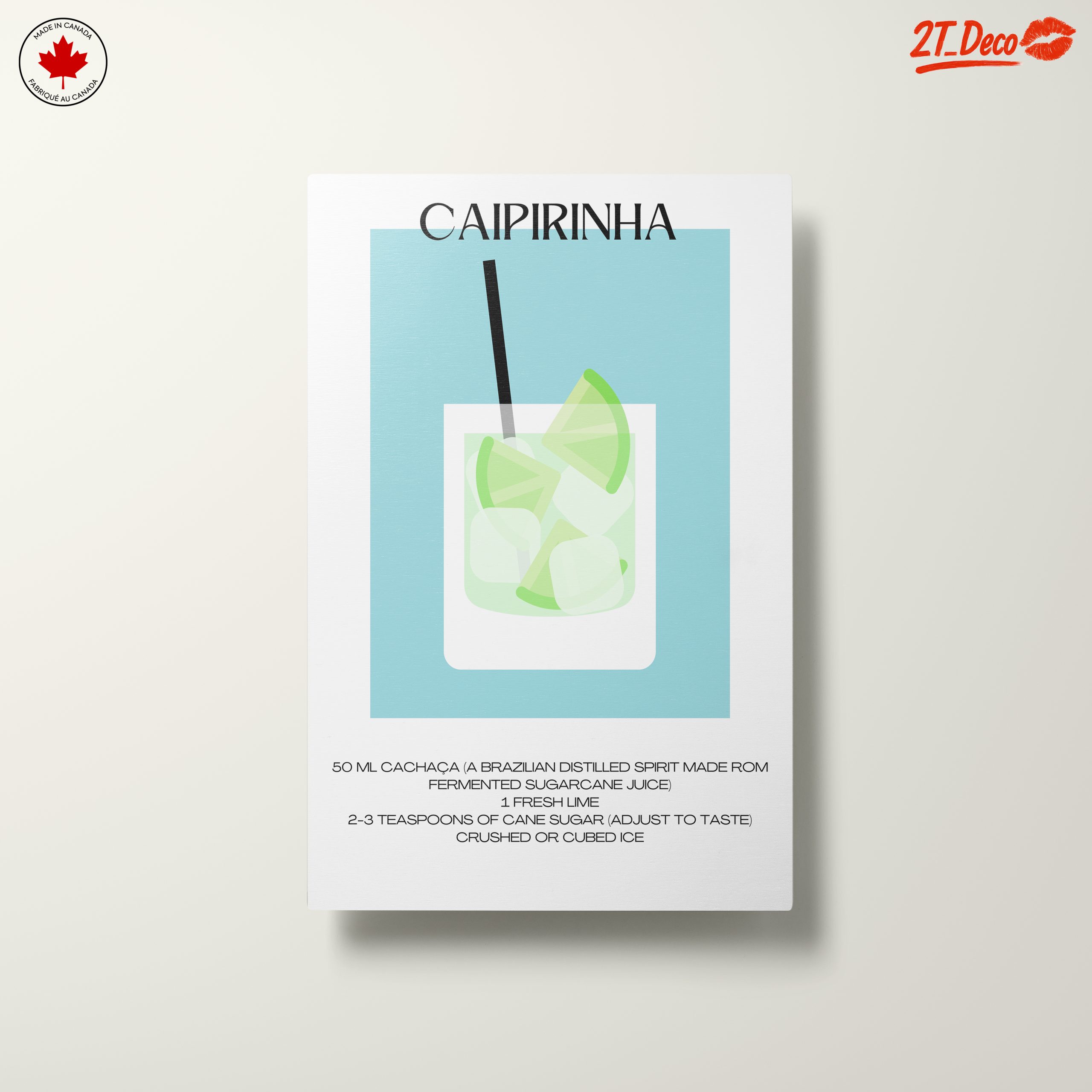 Caipirinha Cocktail Recipe Art - Image 10