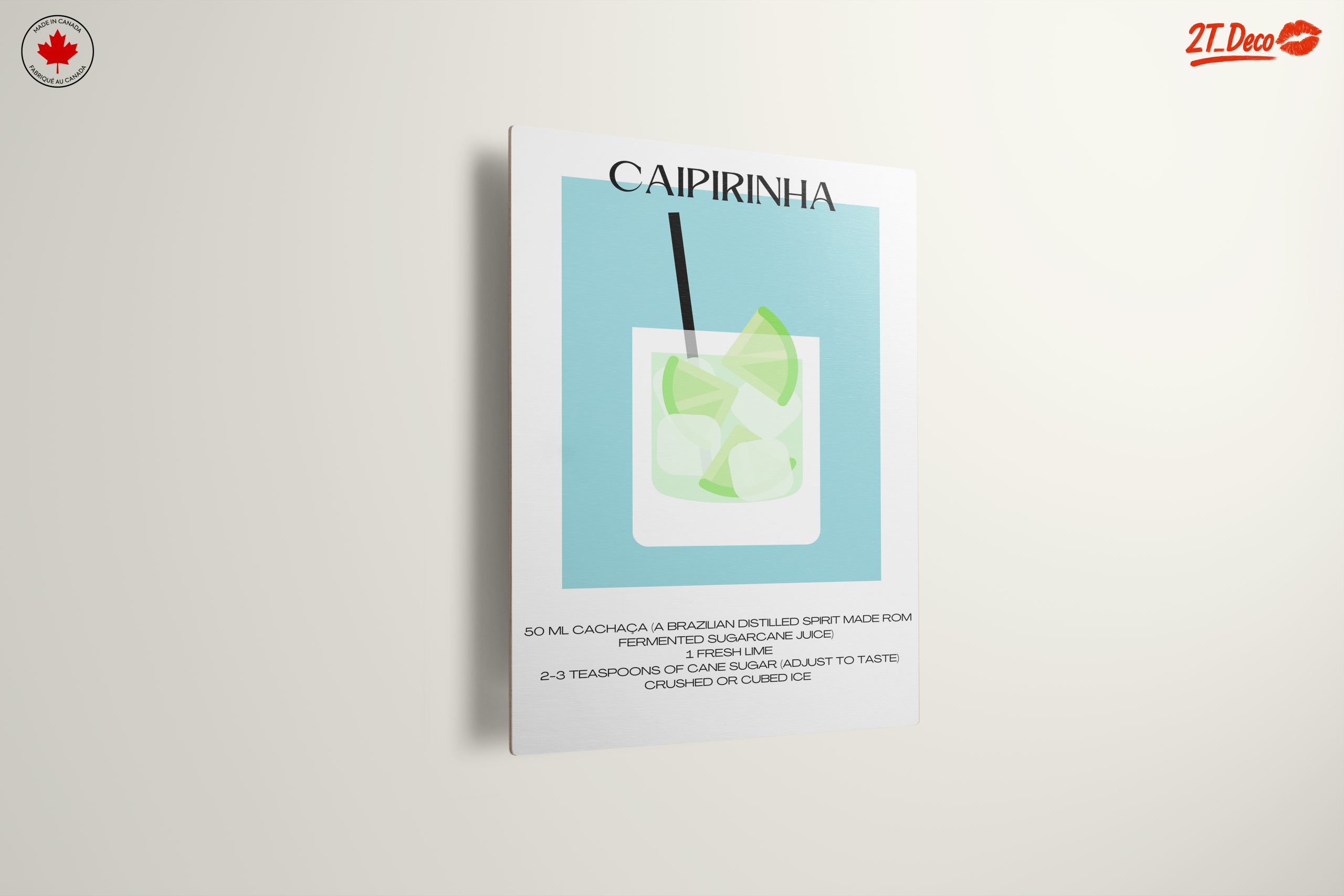Caipirinha Cocktail Recipe Art - Image 13