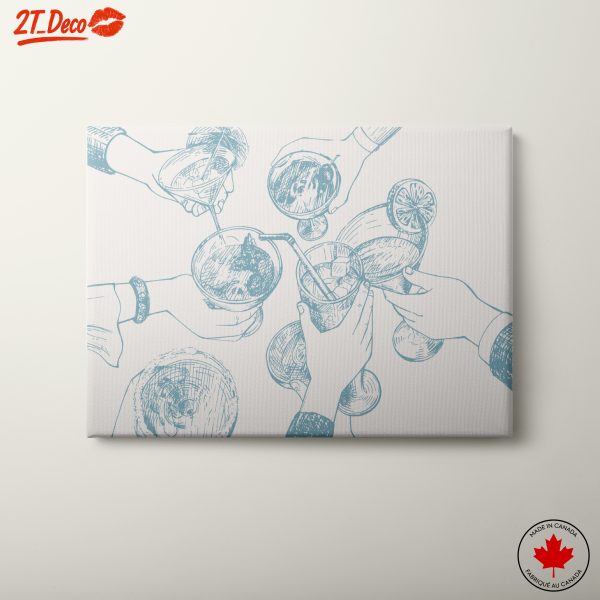 Celebratory Cocktail Art for Home Decor