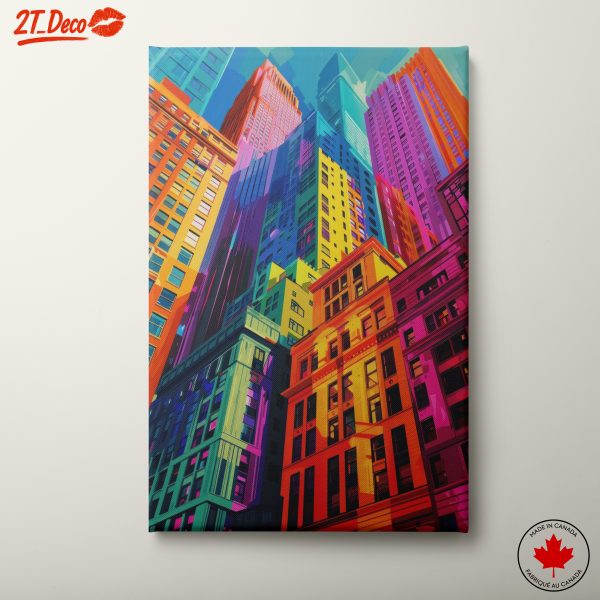 Vibrant Contemporary Urban Cityscape Art