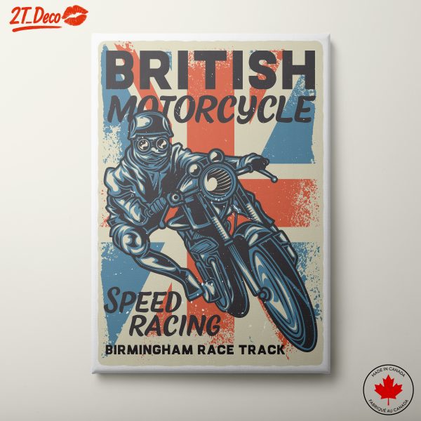 British Motorcycle Racing Poster
