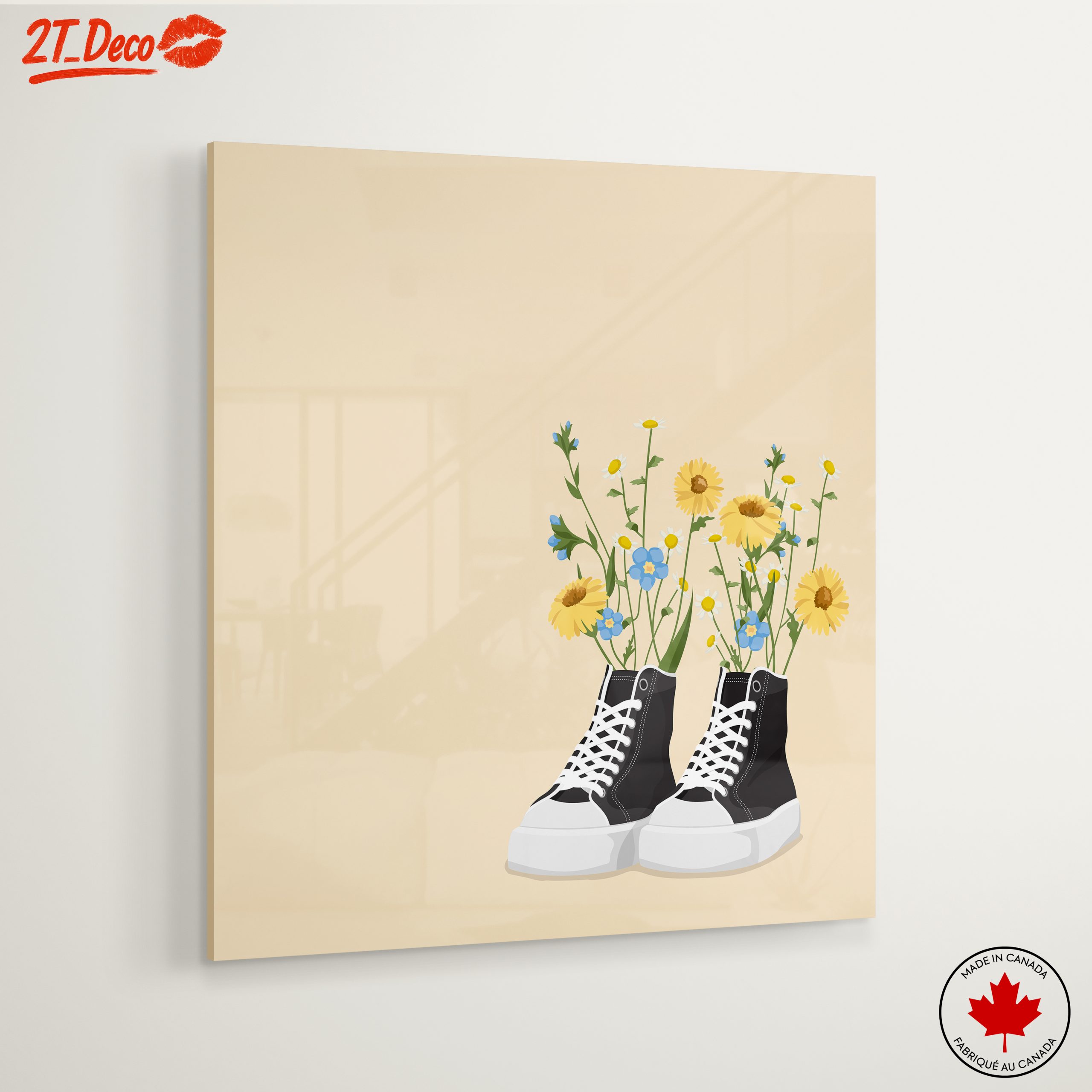 Flowers Growing in Sneakers Art - Image 6