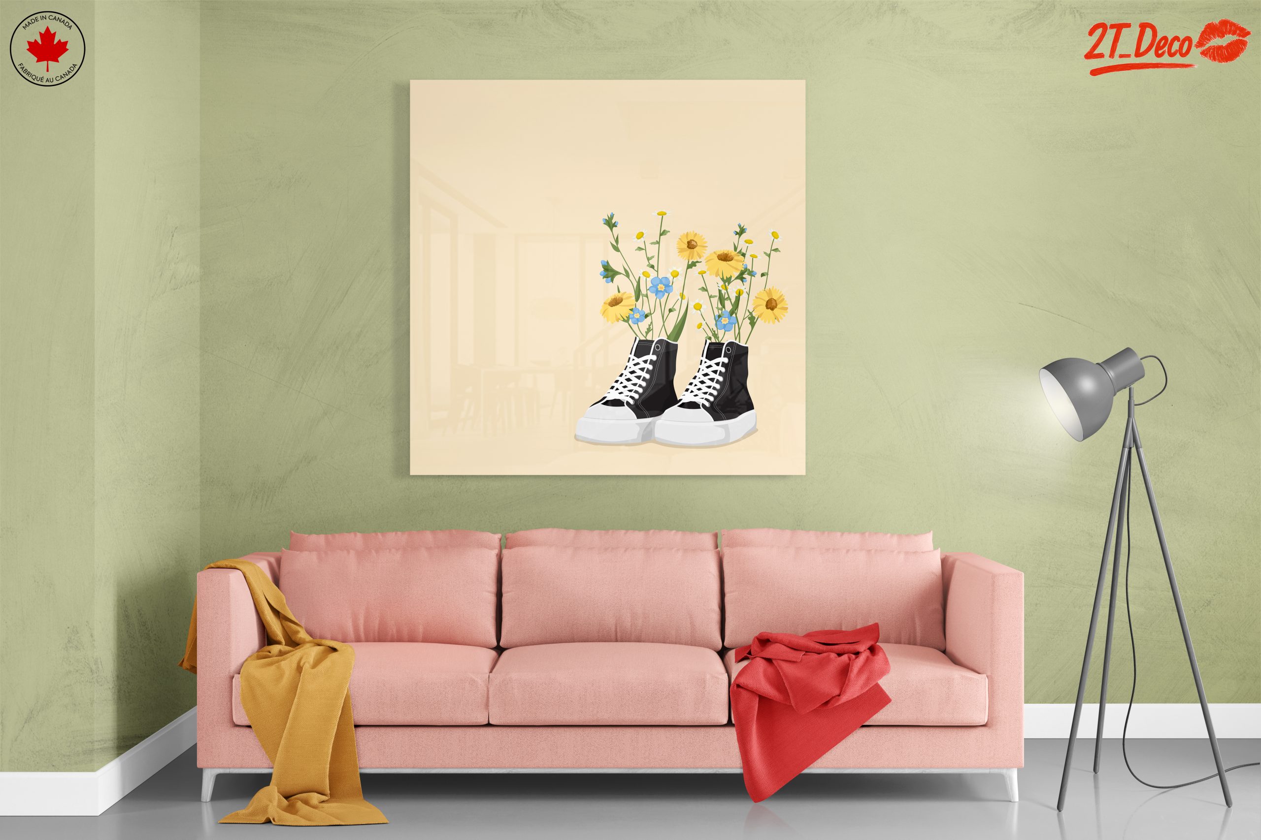 Flowers Growing in Sneakers Art - Image 7