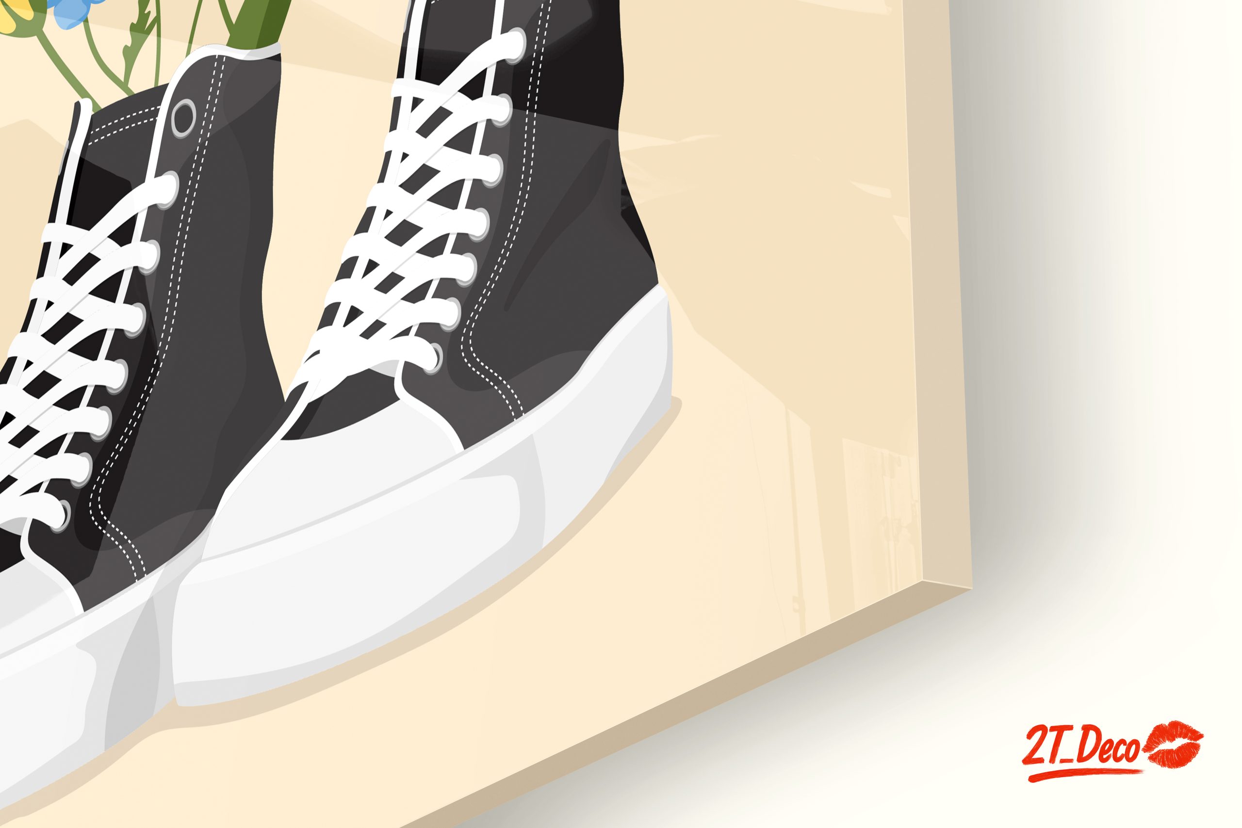 Flowers Growing in Sneakers Art - Image 9
