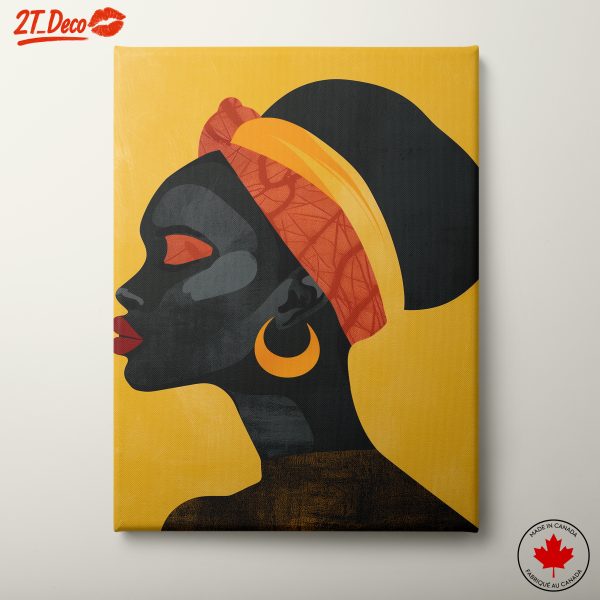 Stylized Afro Art Portrait