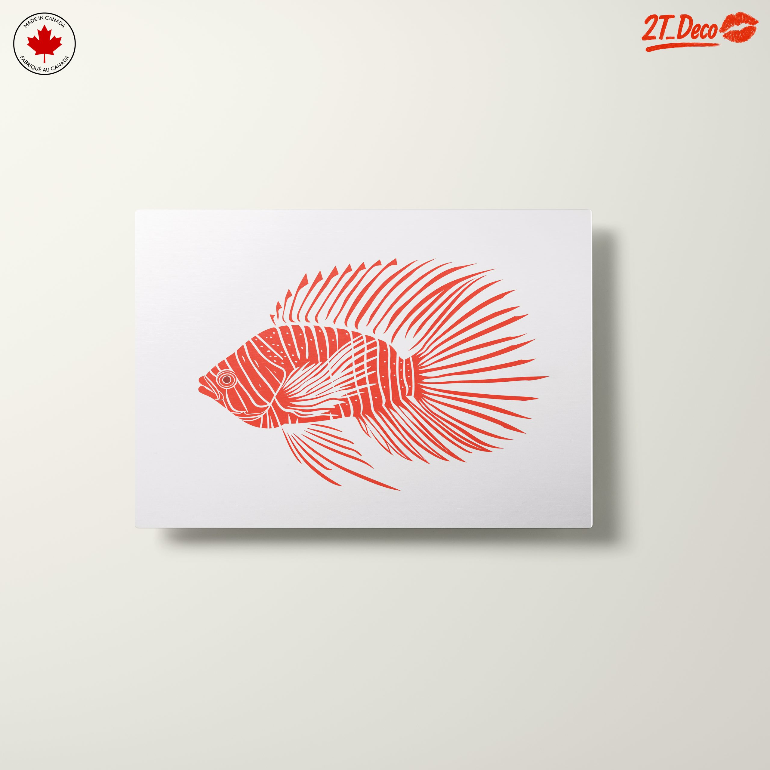 Stylized Red Fish Design - Image 10