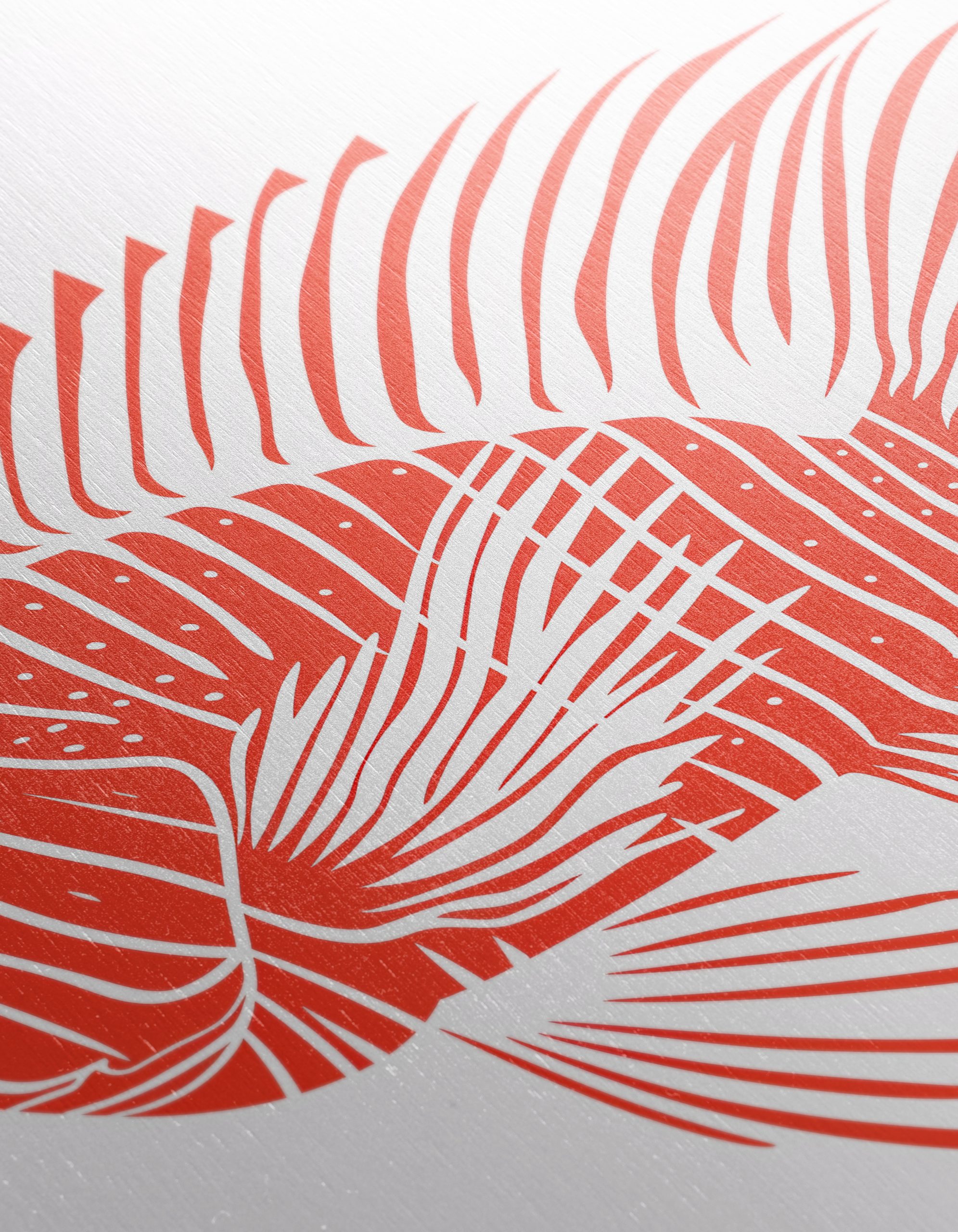 Stylized Red Fish Design - Image 12