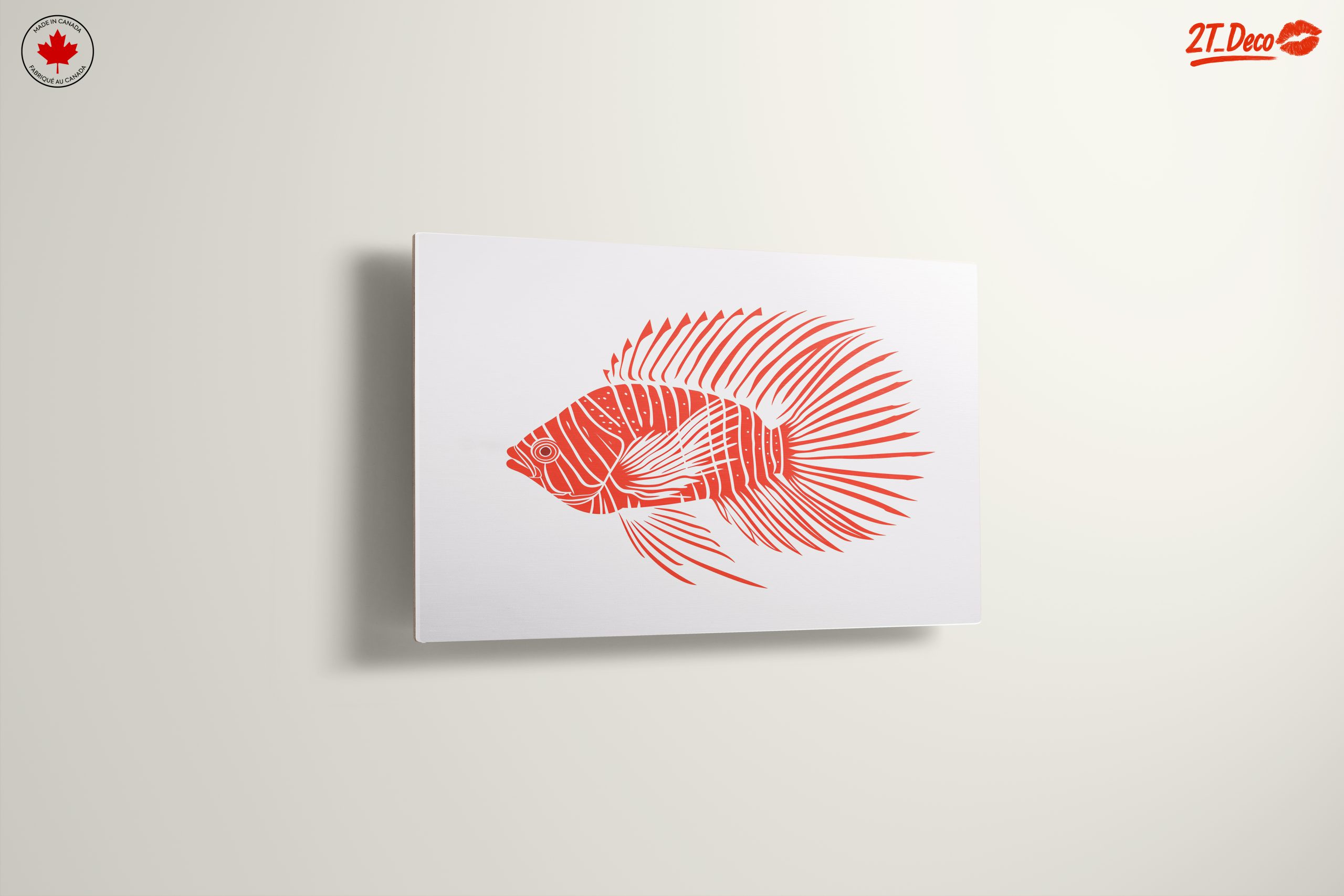 Stylized Red Fish Design - Image 13