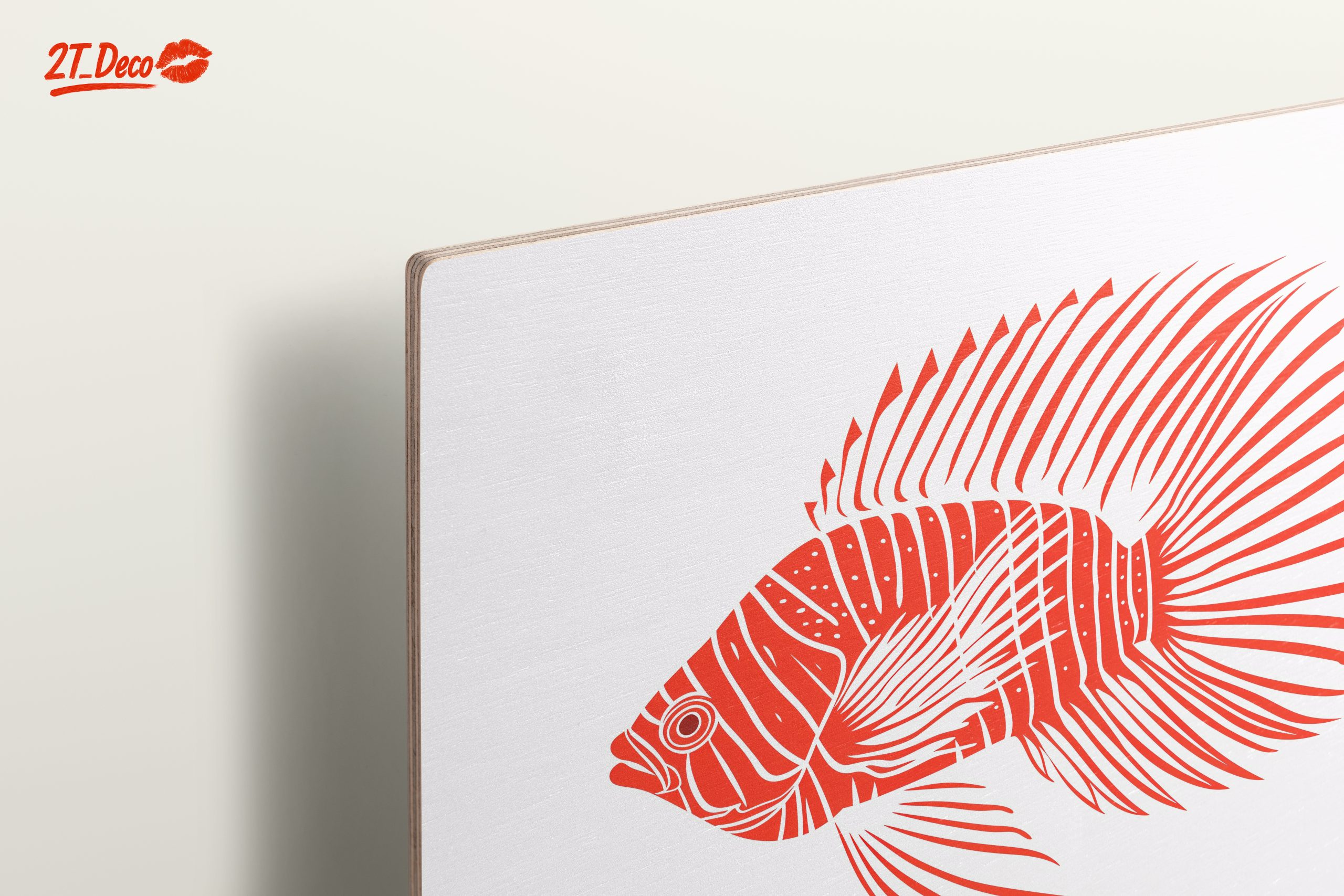Stylized Red Fish Design - Image 15