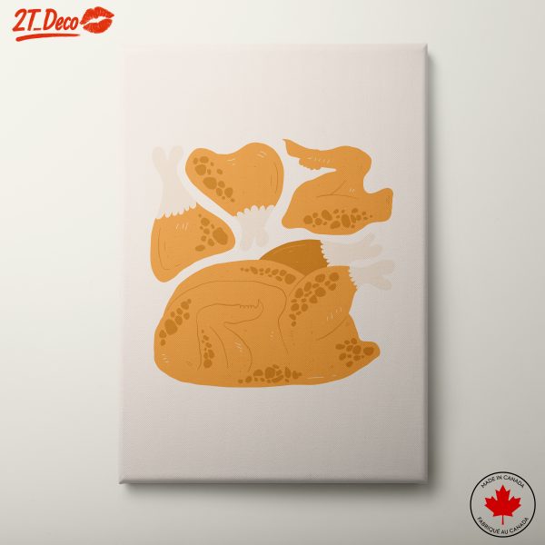 Stylized Abstract Chicken Artwork
