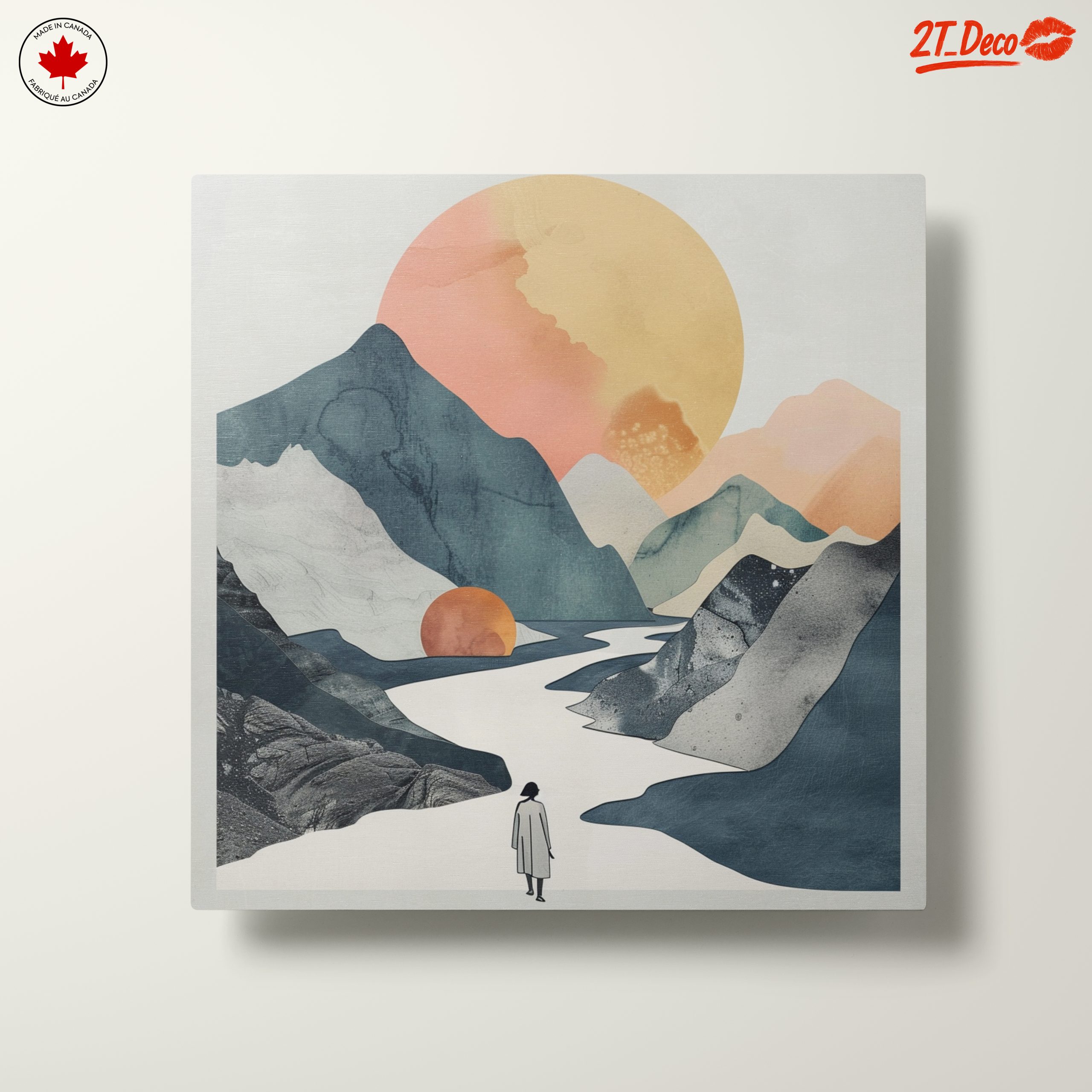 Stylized Abstract Landscape with Sun - Image 10