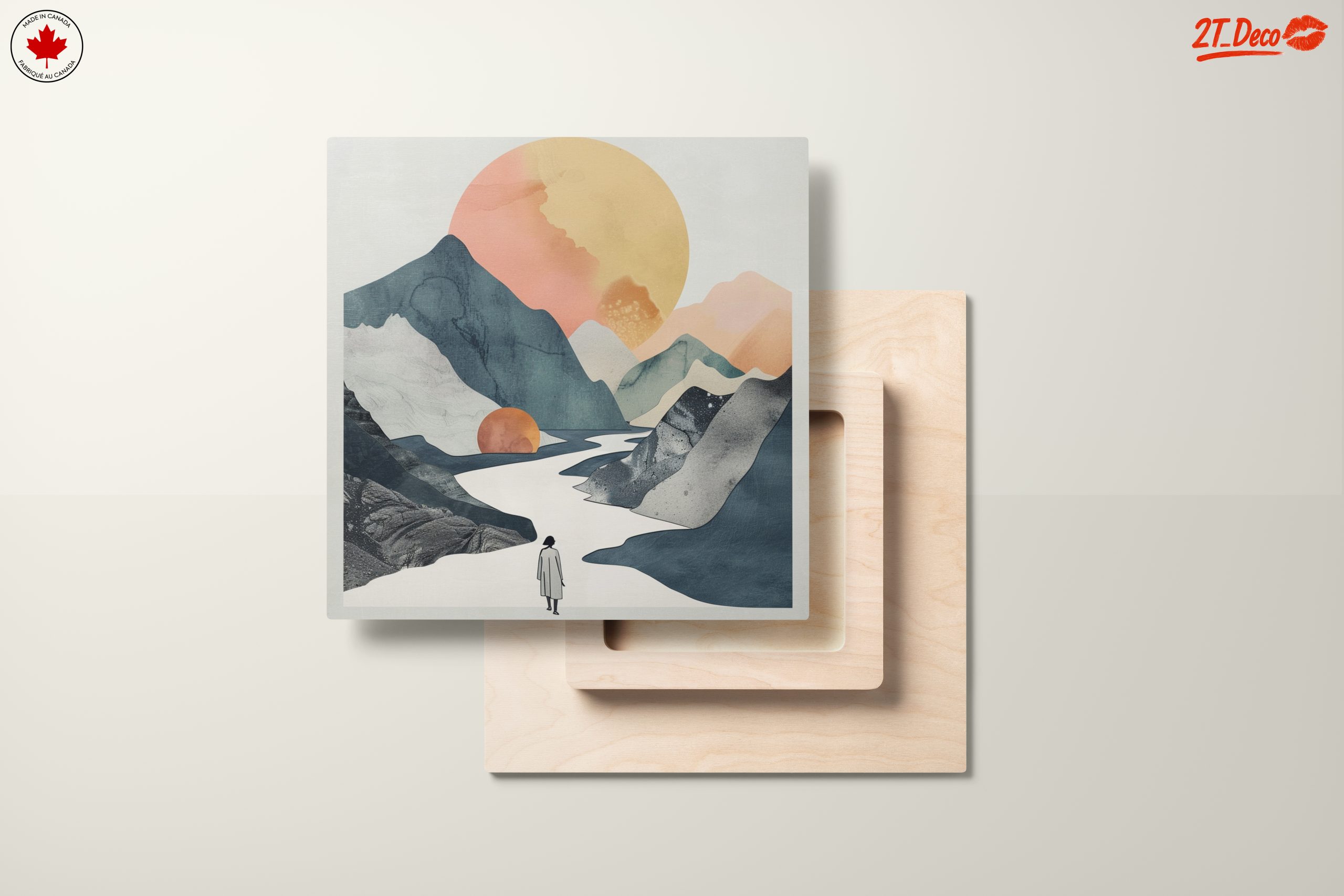 Stylized Abstract Landscape with Sun - Image 11