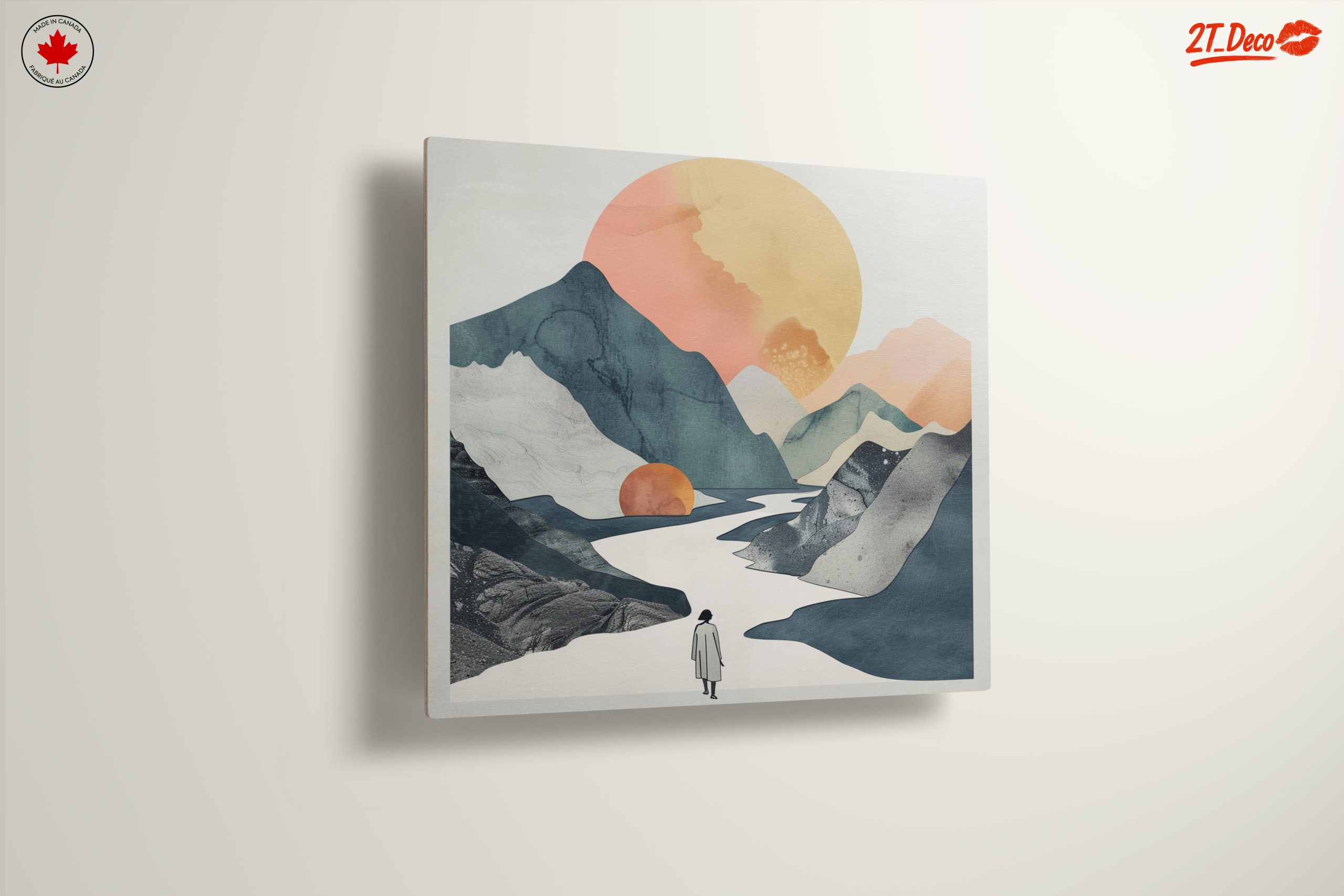 Stylized Abstract Landscape with Sun - Image 13