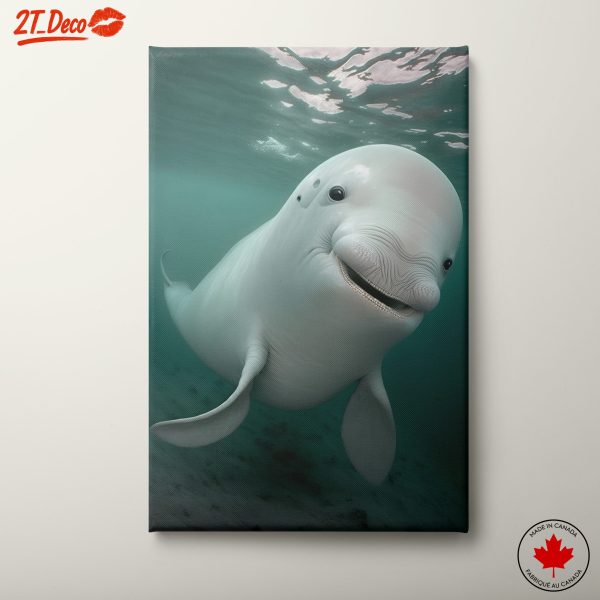 Beluga Whale Underwater