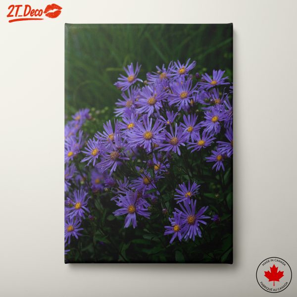 Vibrant Purple Floral Artwork