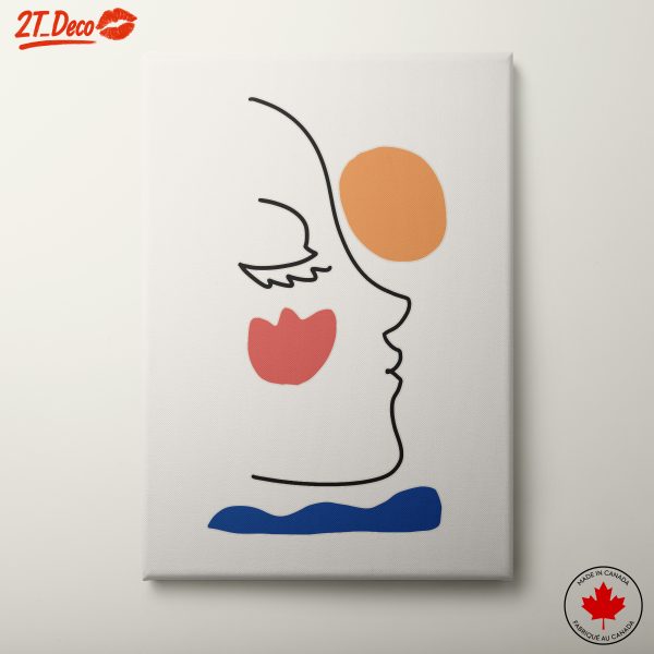 Minimalist Abstract Face Art