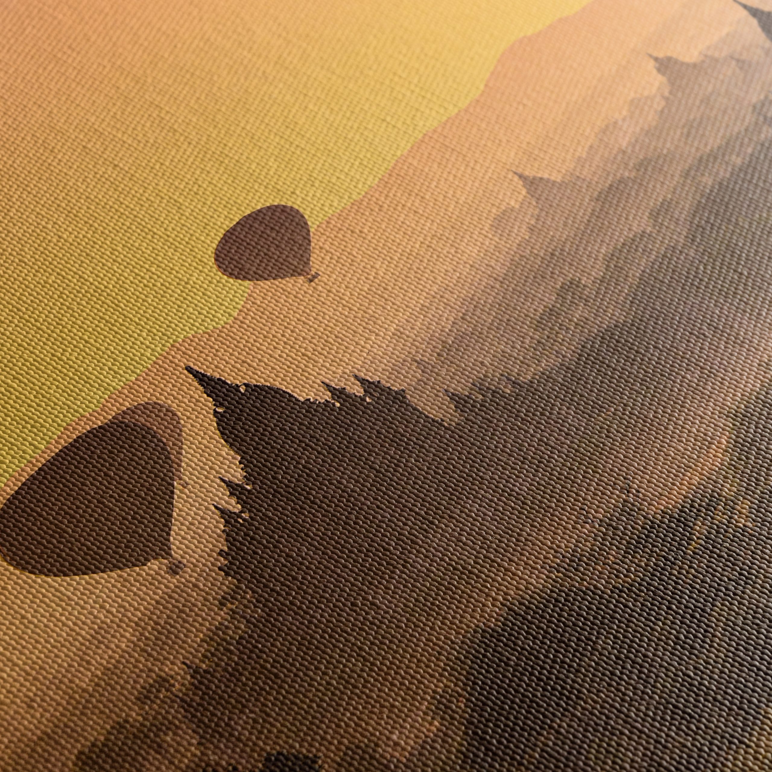 Stunning Hot Air Balloon Landscape at Sunset - Image 5
