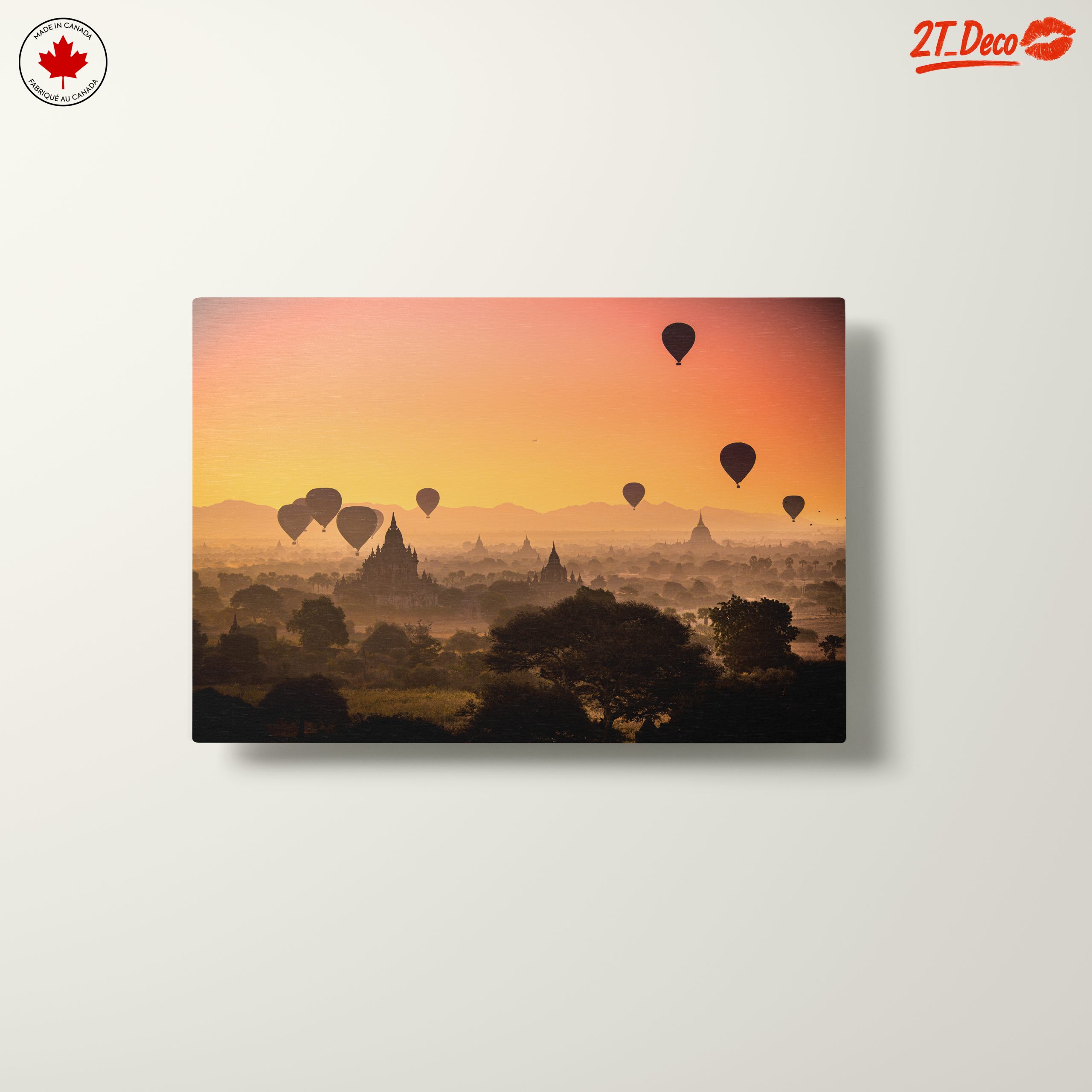 Stunning Hot Air Balloon Landscape at Sunset - Image 10