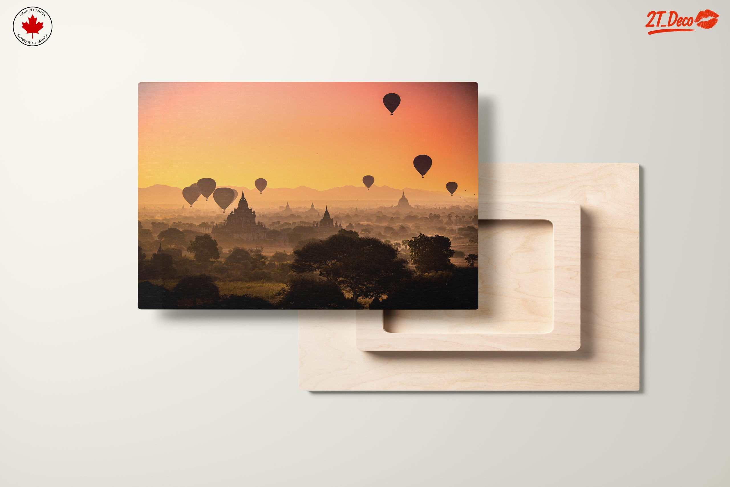 Stunning Hot Air Balloon Landscape at Sunset - Image 11