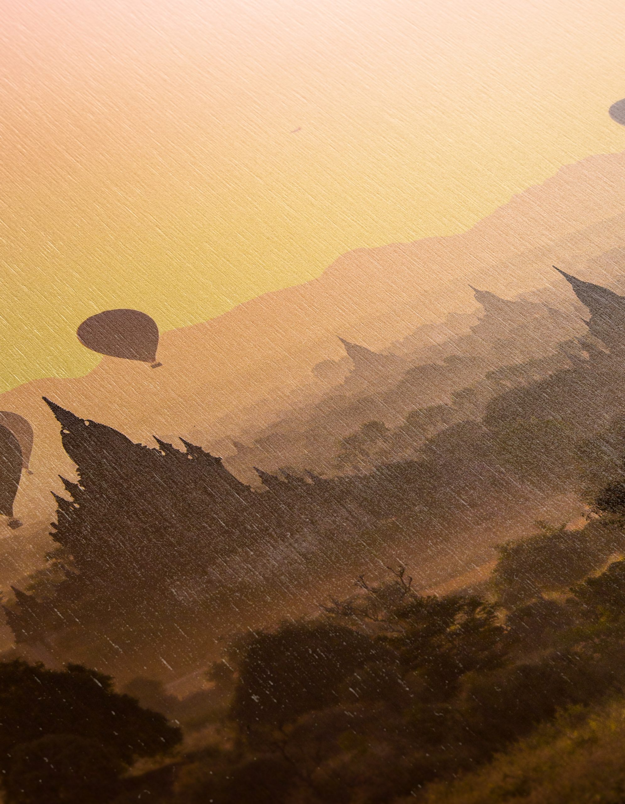 Stunning Hot Air Balloon Landscape at Sunset - Image 12