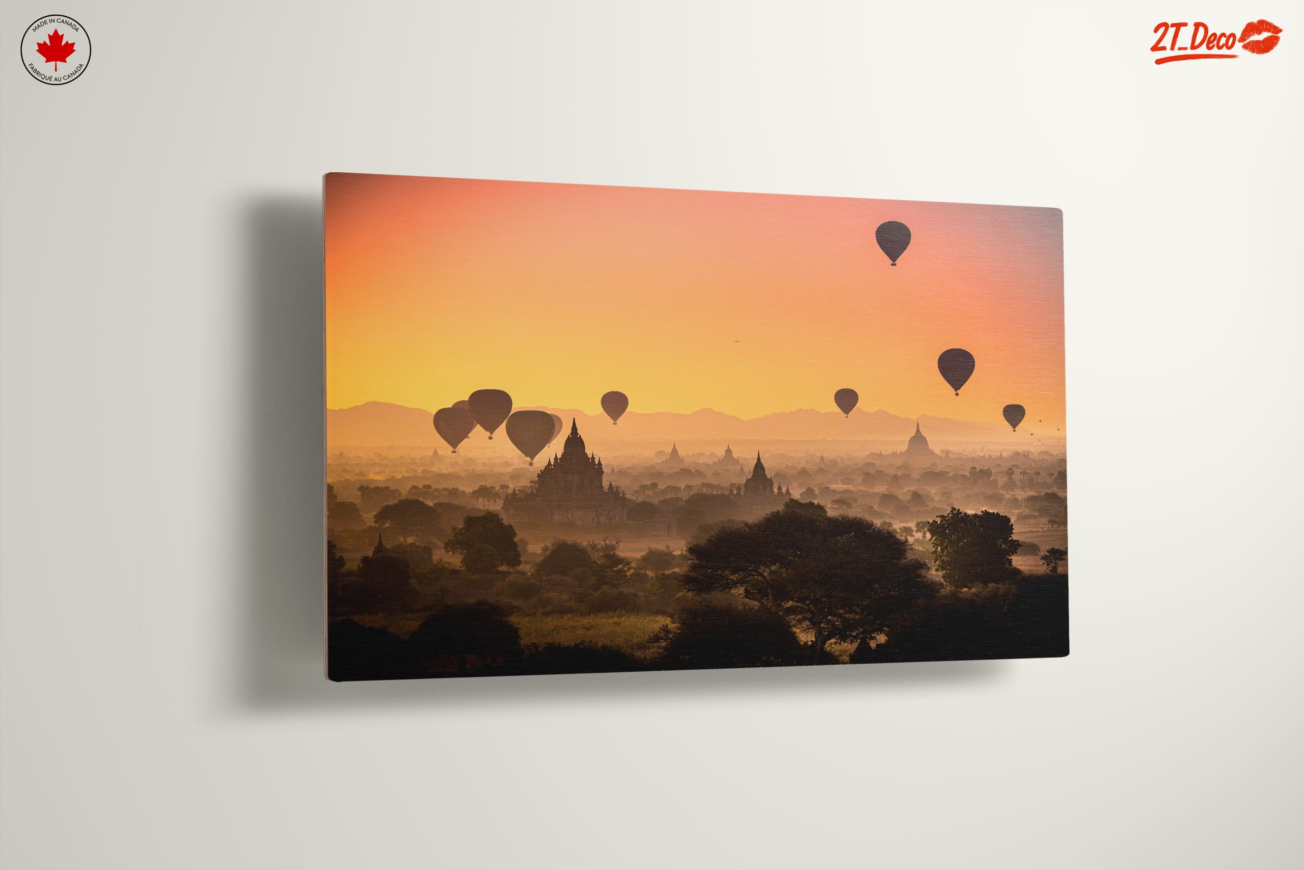 Stunning Hot Air Balloon Landscape at Sunset - Image 13