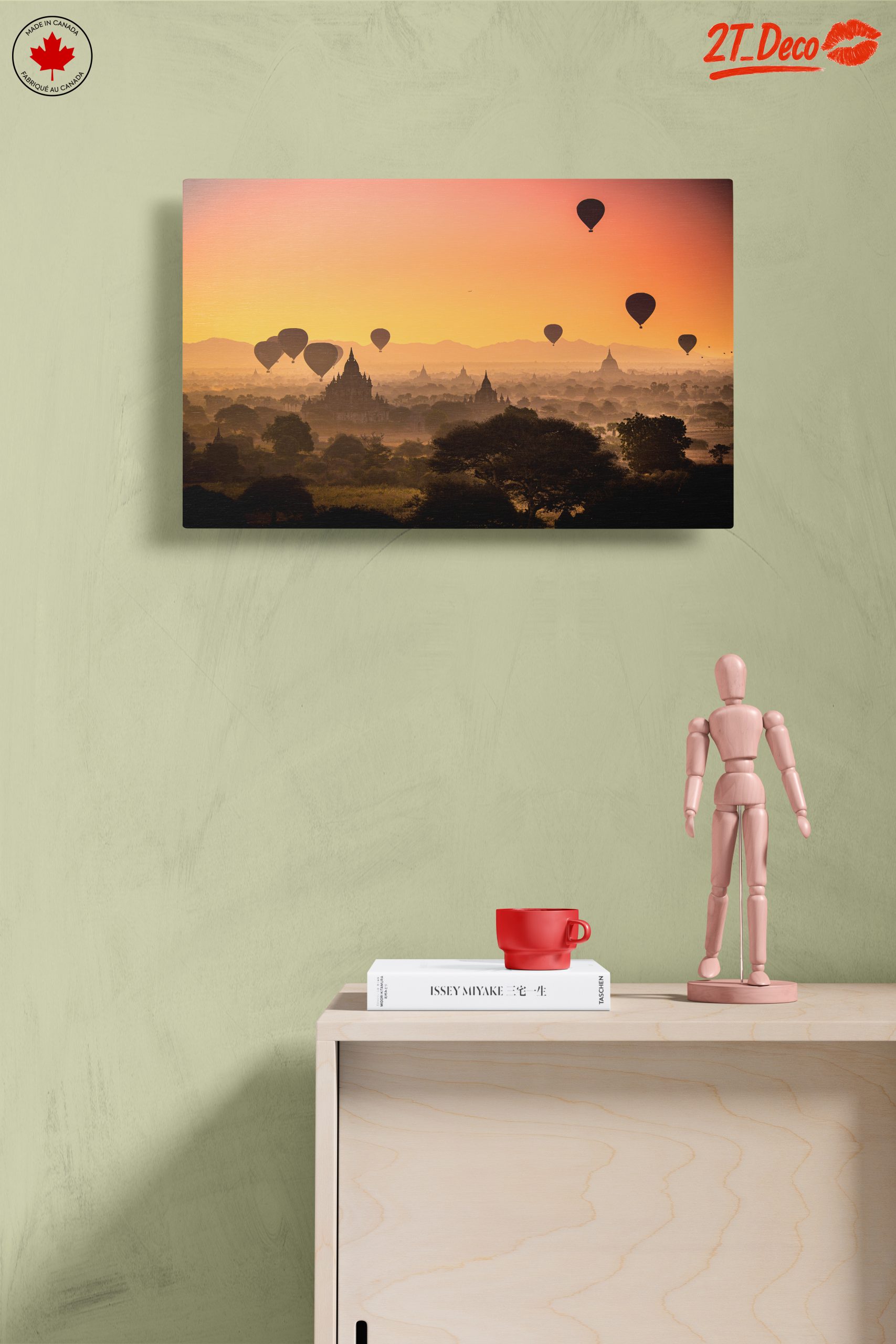 Stunning Hot Air Balloon Landscape at Sunset - Image 14