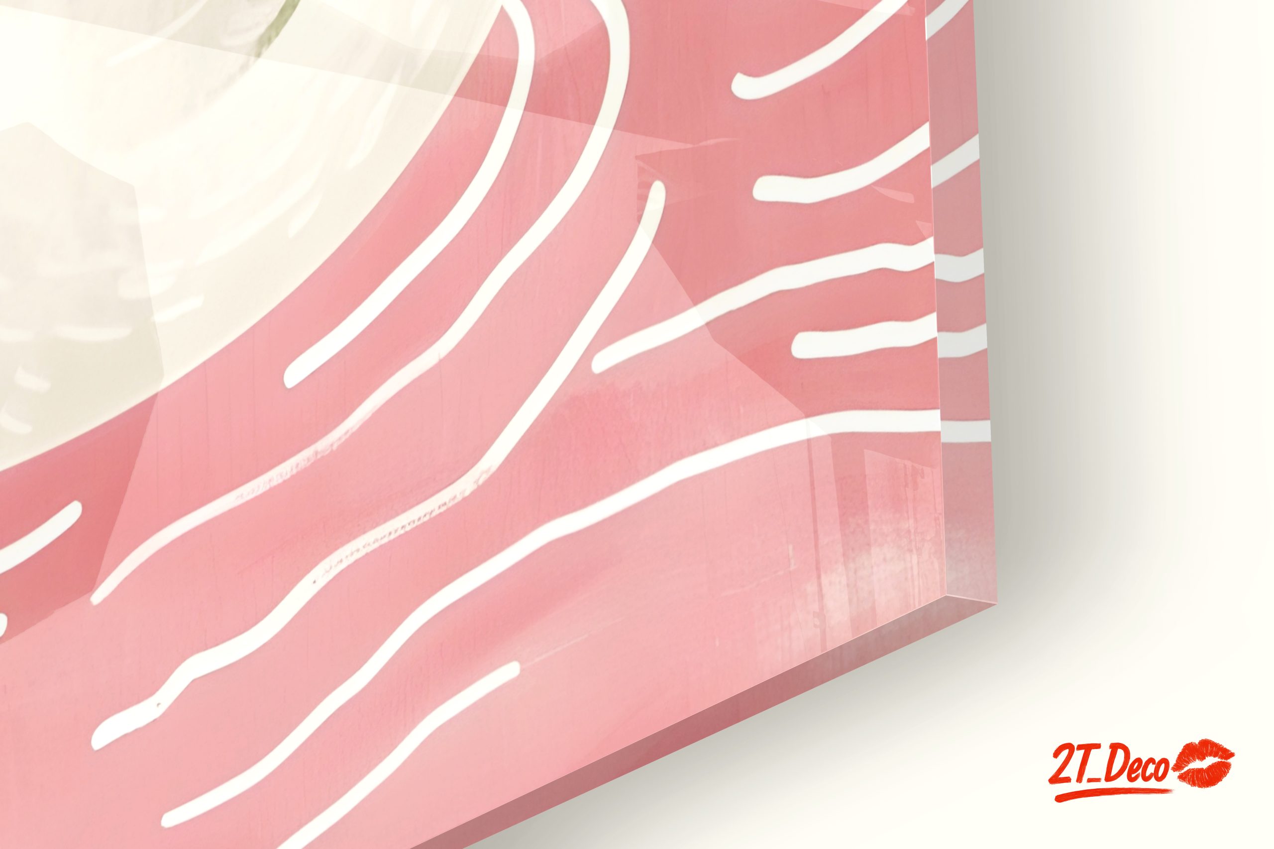 Sweet Swans in Pink Background Art - Image 9