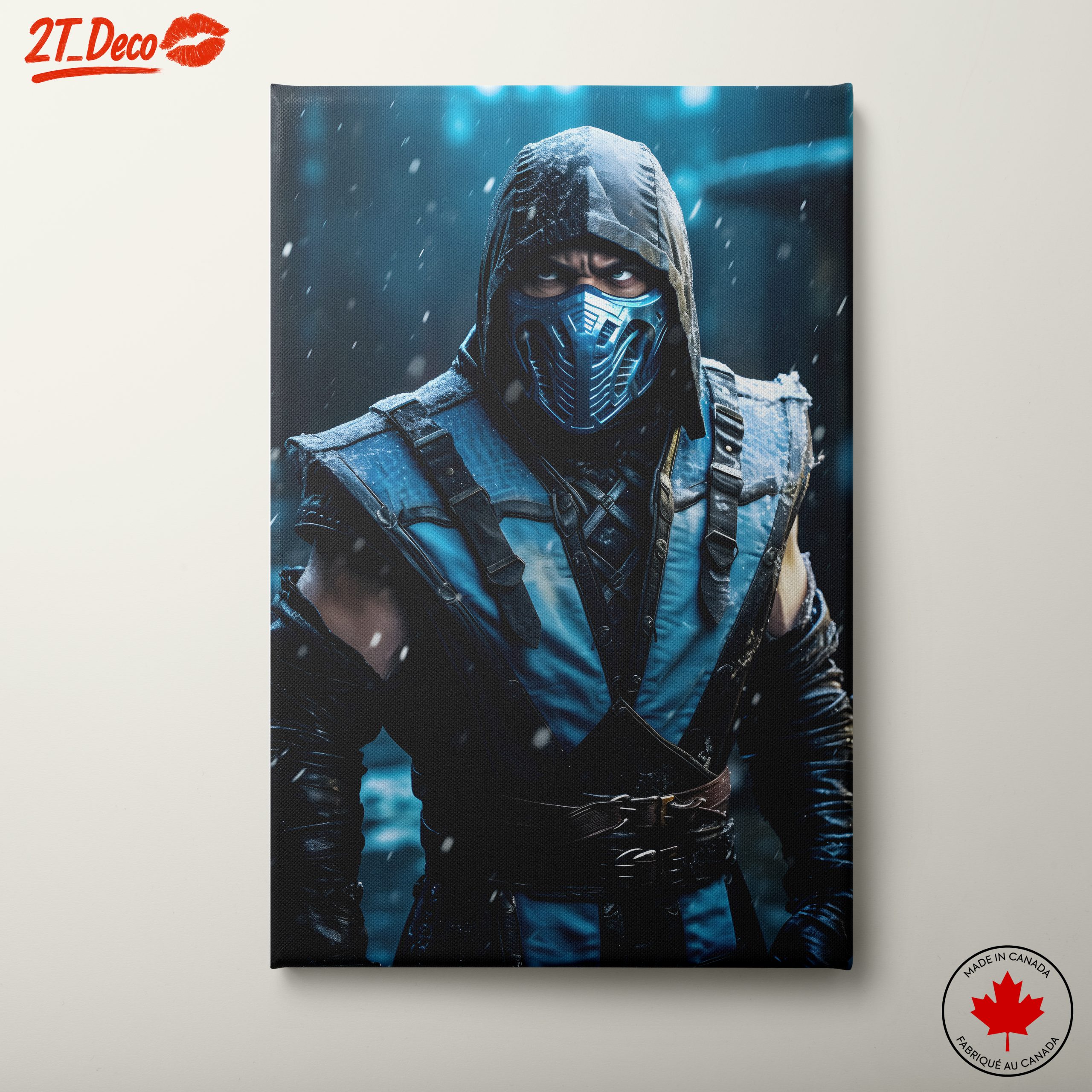 Mortal Kombat Character Art in Snow
