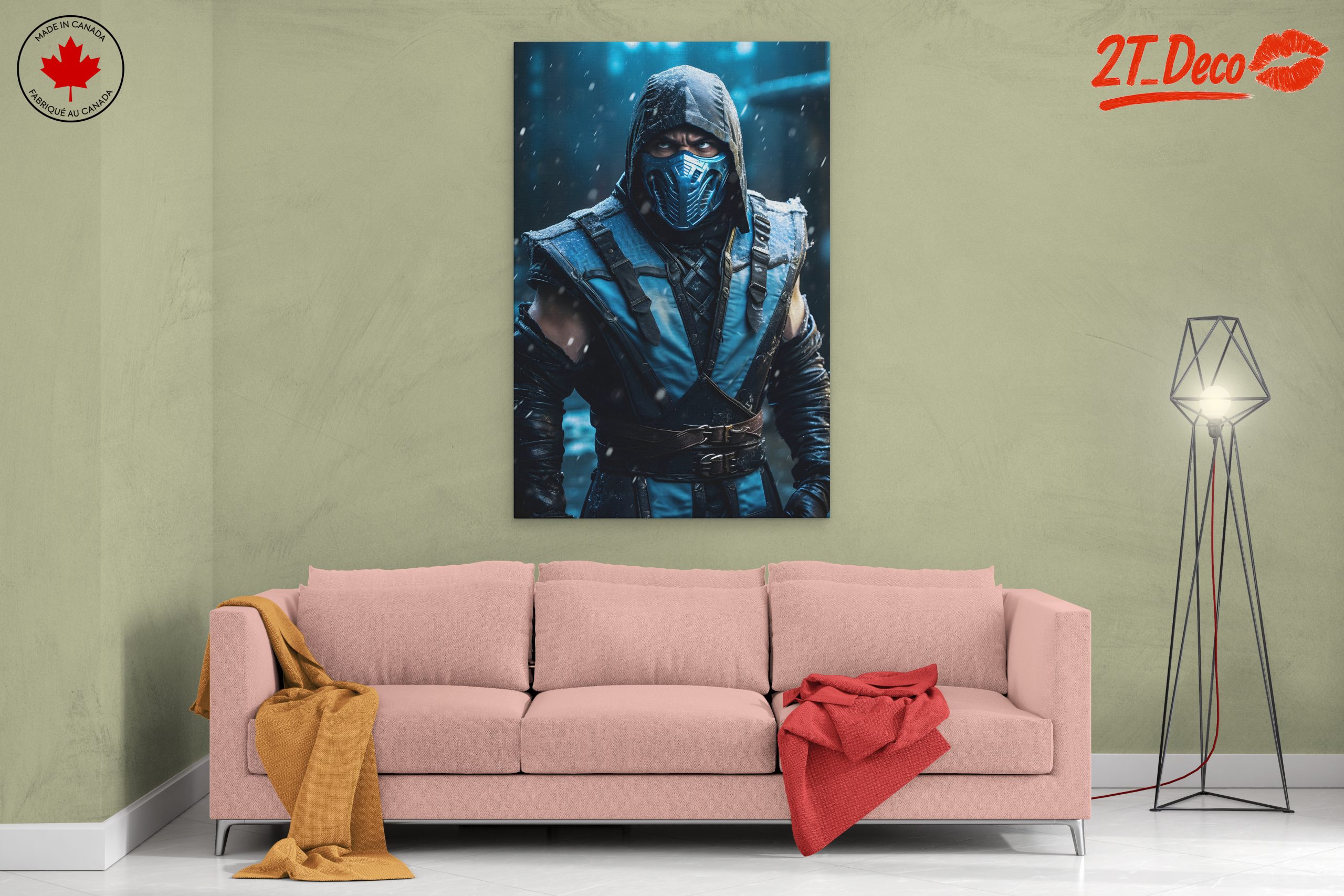 Mortal Kombat Character Art in Snow - Image 2