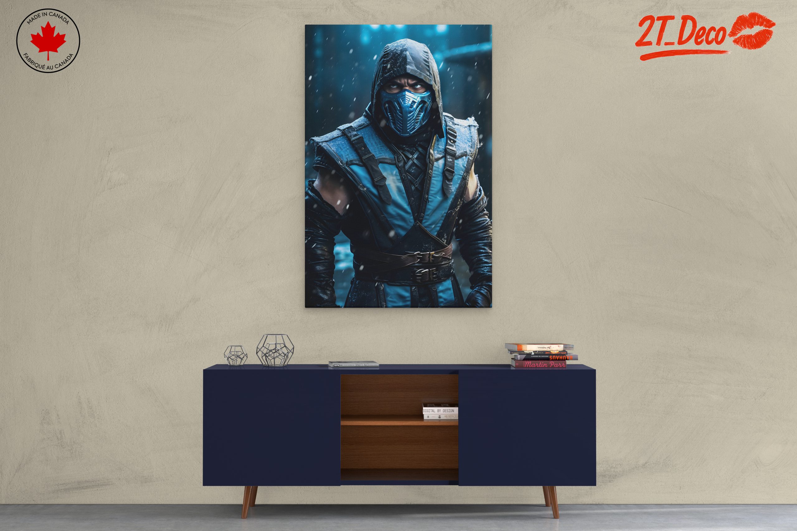 Mortal Kombat Character Art in Snow - Image 3